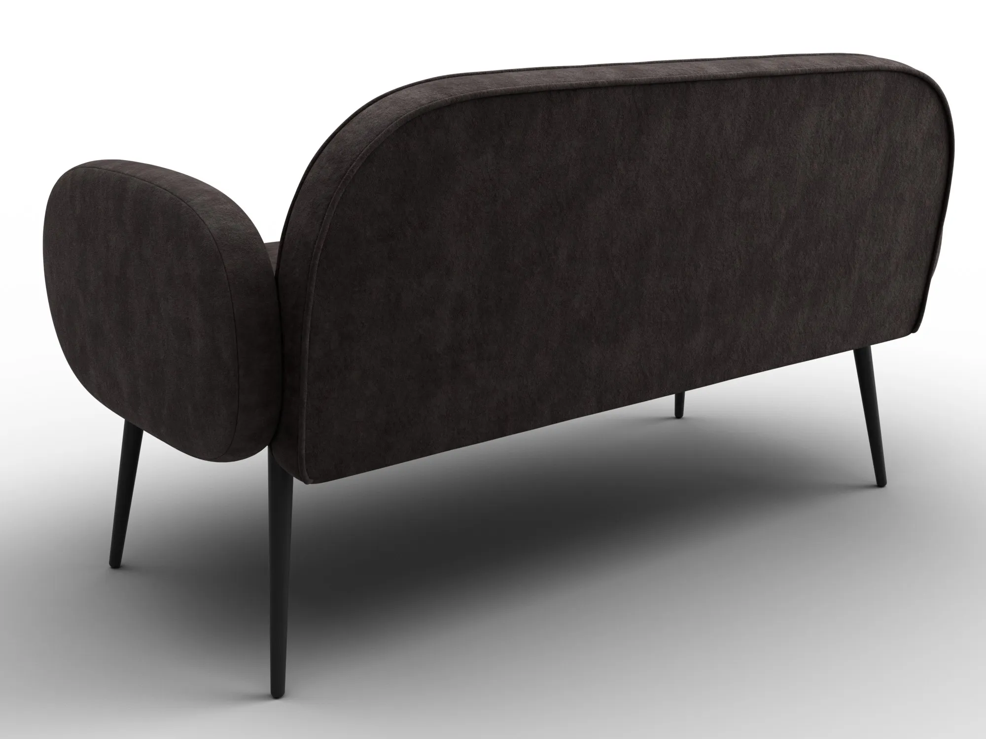 Диван прямой Лига-086 ( BRUT 17 коричневый )