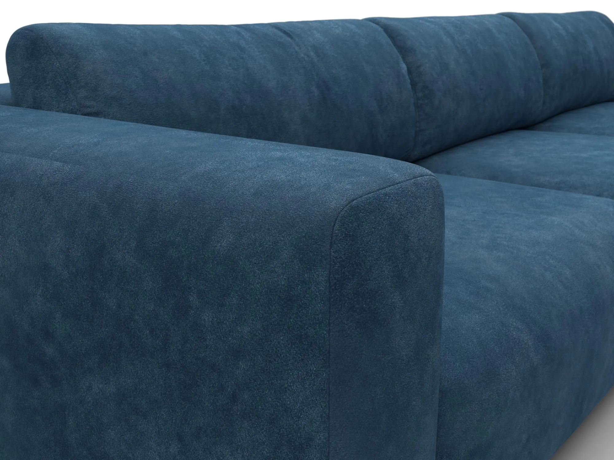 Диван угловой Лига-066 НПБ Лонг угол правый ( BRUT 11 синий )