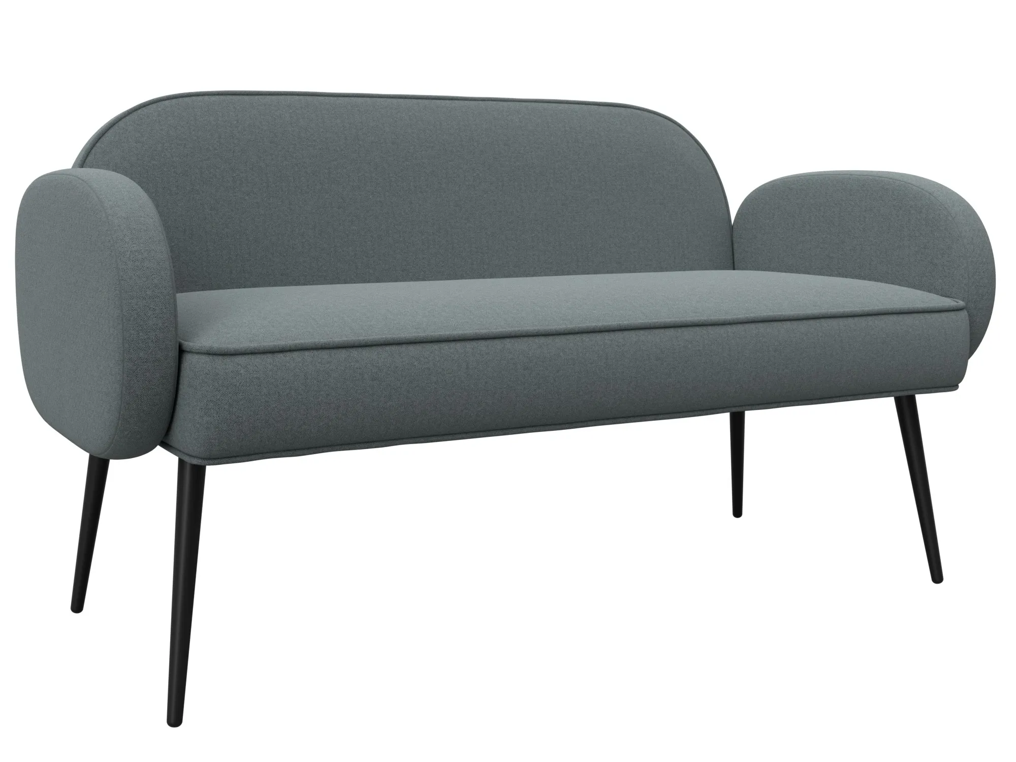 Диван прямой Лига-086 ( Амур 07 серый )