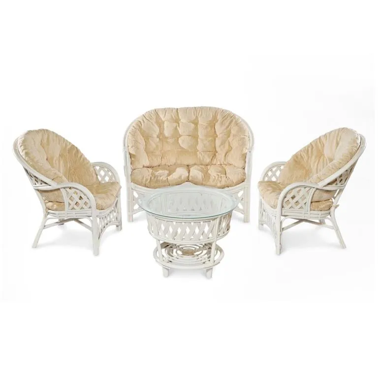 Комплект Черчилль с 2-х местным диваном, цвет: белый