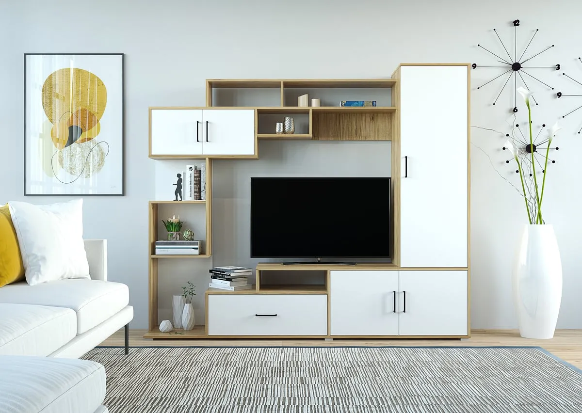 Гостиная Пекин (дуб золотой/белый)