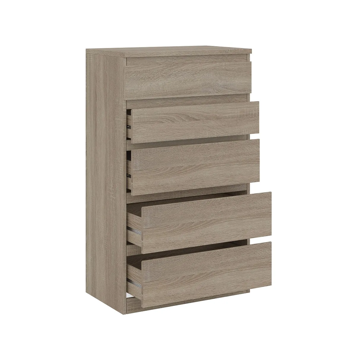 Комод Кастор 5 ящиков сонома