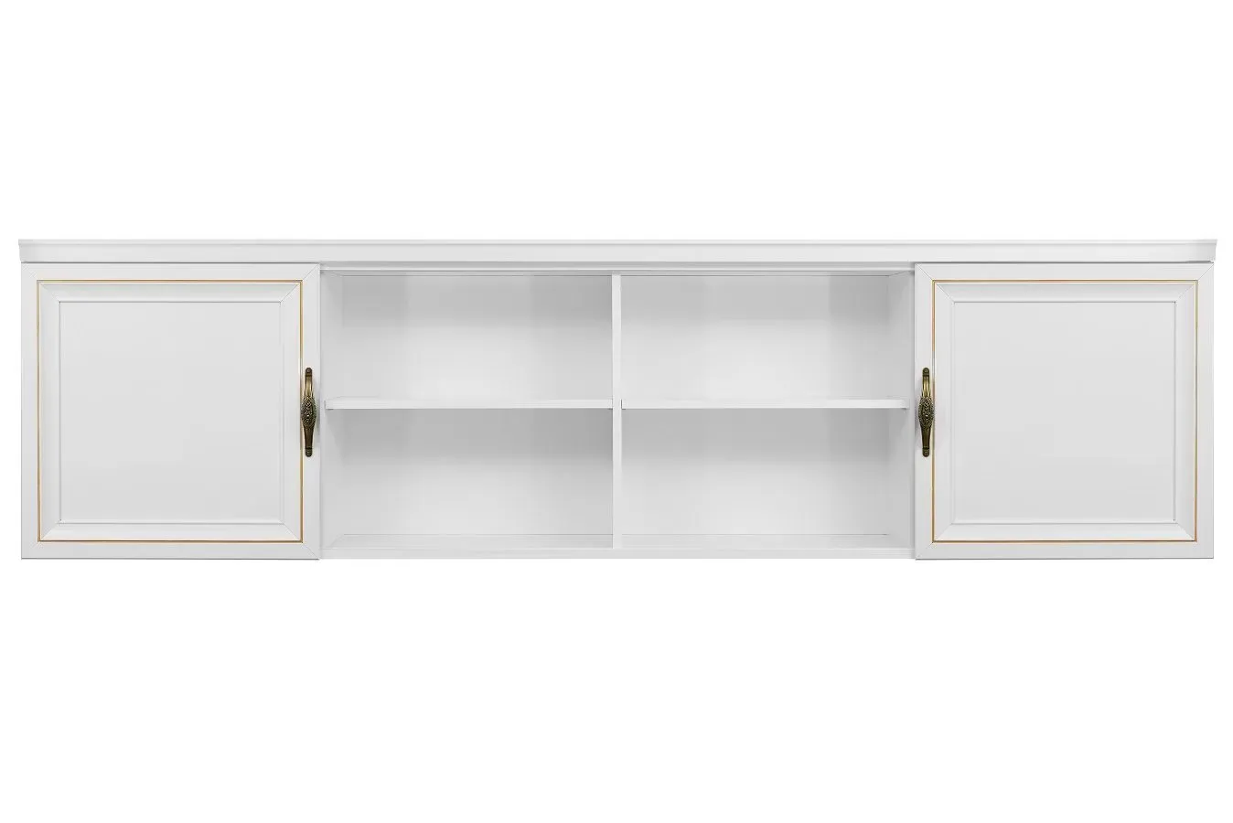 Секция навесная мост Натали белый глянец