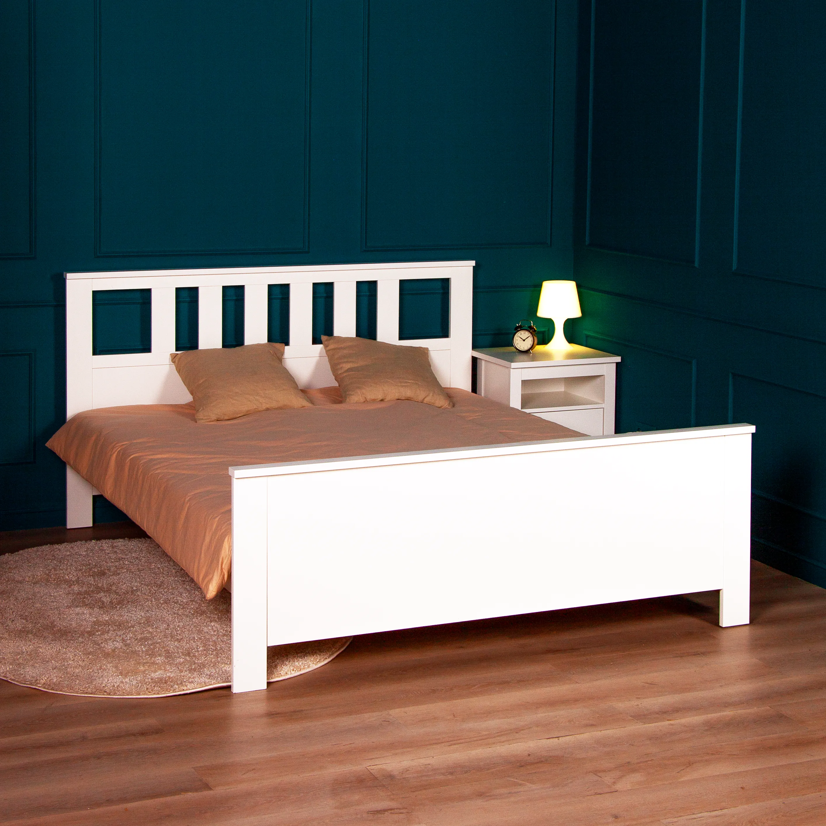 2.08.04.060.1 САГА кровать двойная 140х200 белая