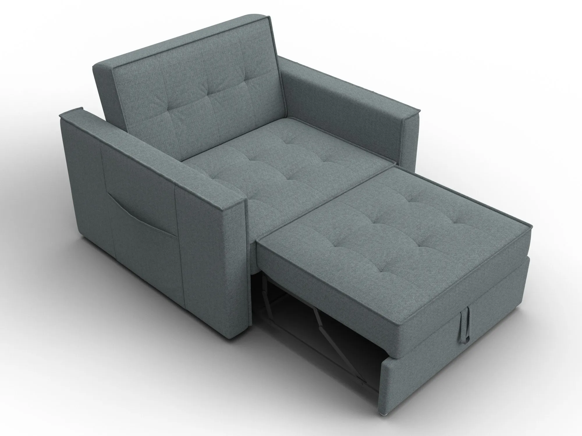 Кресло-кровать Лига-104 (80) ( Амур 07 серый )