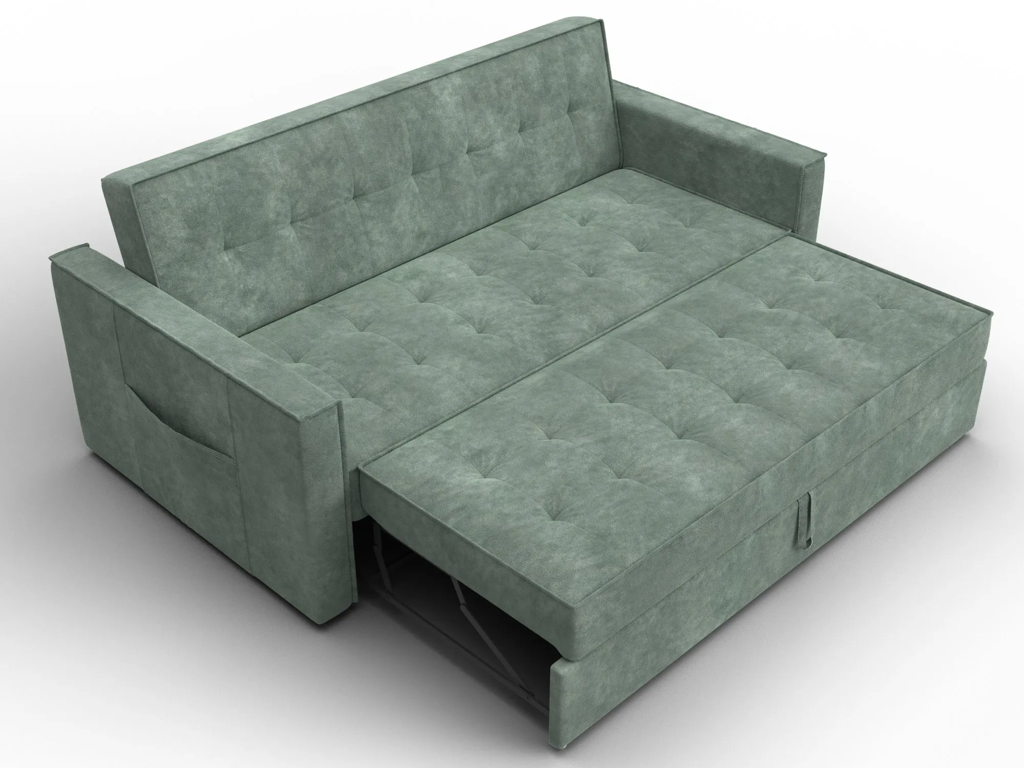 Диван прямой Лига-104 (160) ( BRUT 08 зеленый )