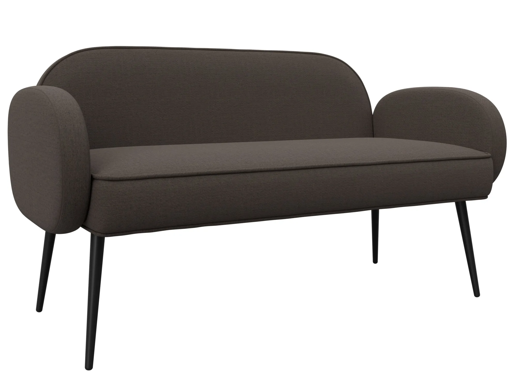 Диван прямой Лига-086 ( Амур 05 коричневый )