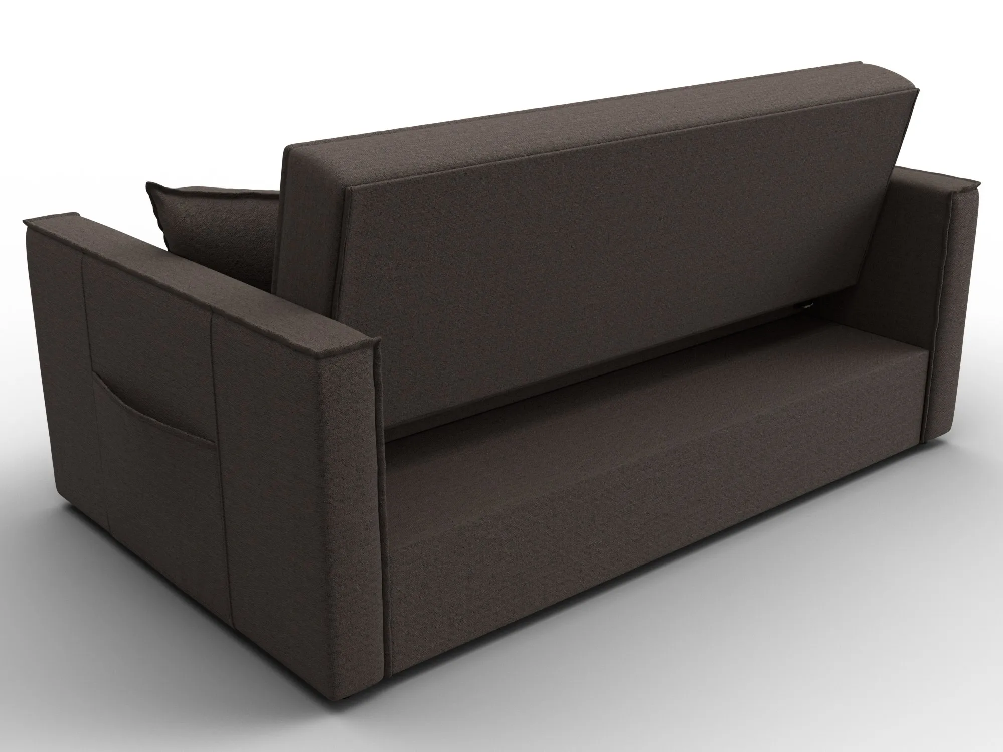 Диван прямой Лига-104 (140) ( Амур 05 коричневый )