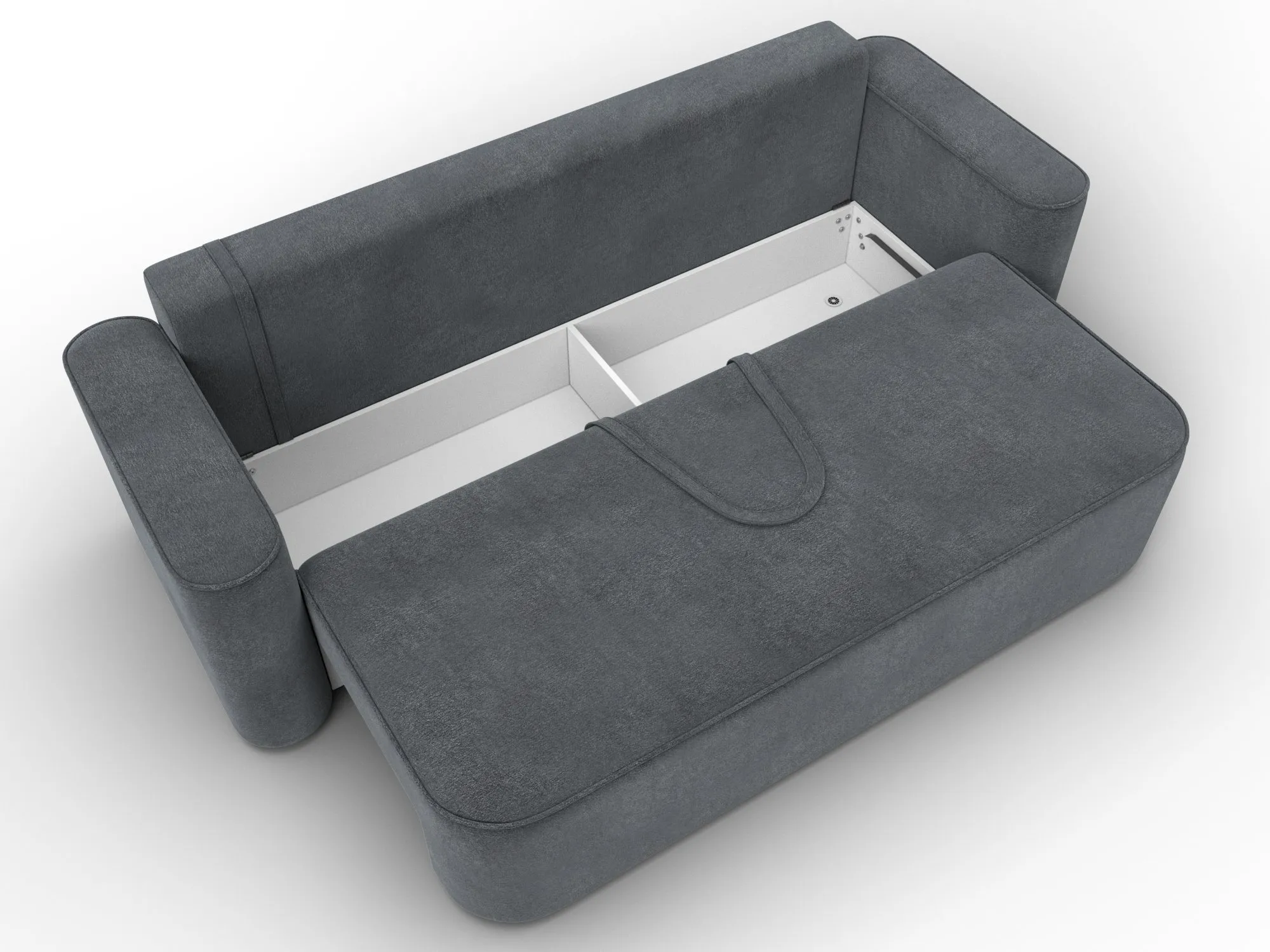 Диван прямой Лига-118 НПБ ( LAIM 23 светло-серый )