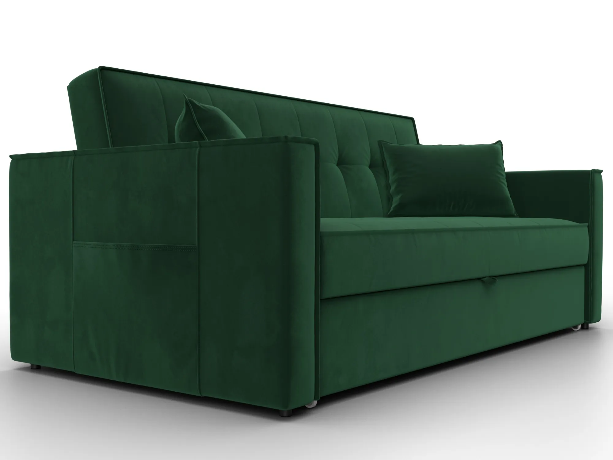 Диван прямой Лига-104 (160) ( SEVEN 626 зеленый )