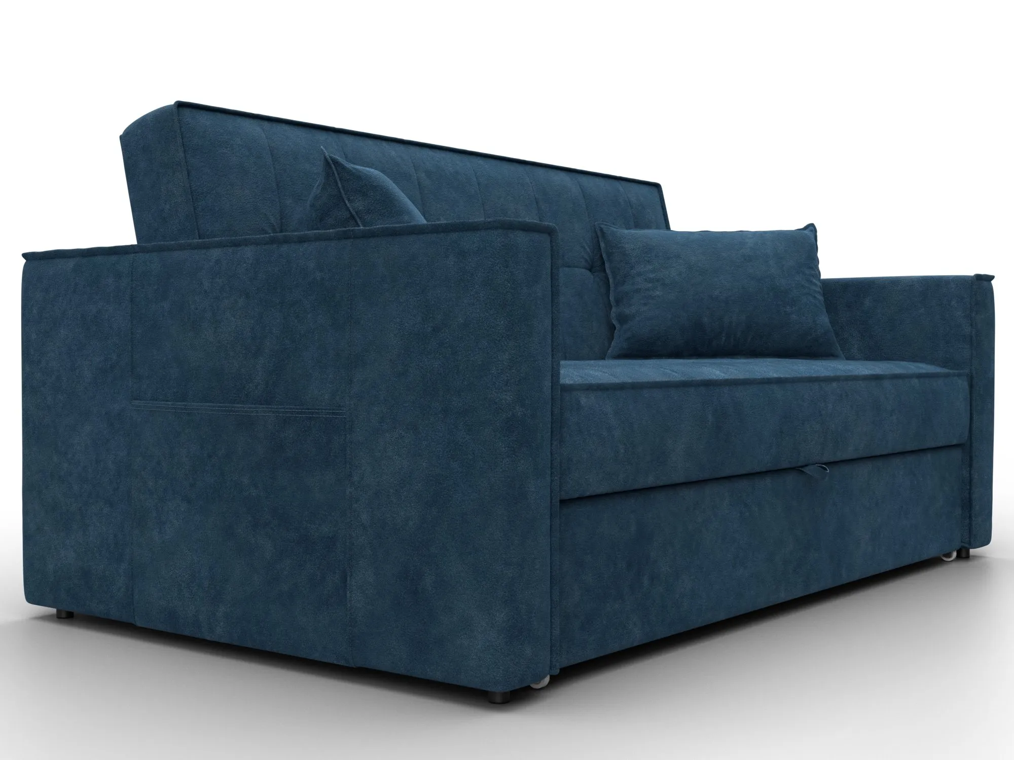 Диван прямой Лига-104 (140) ( BRUT 11 синий )