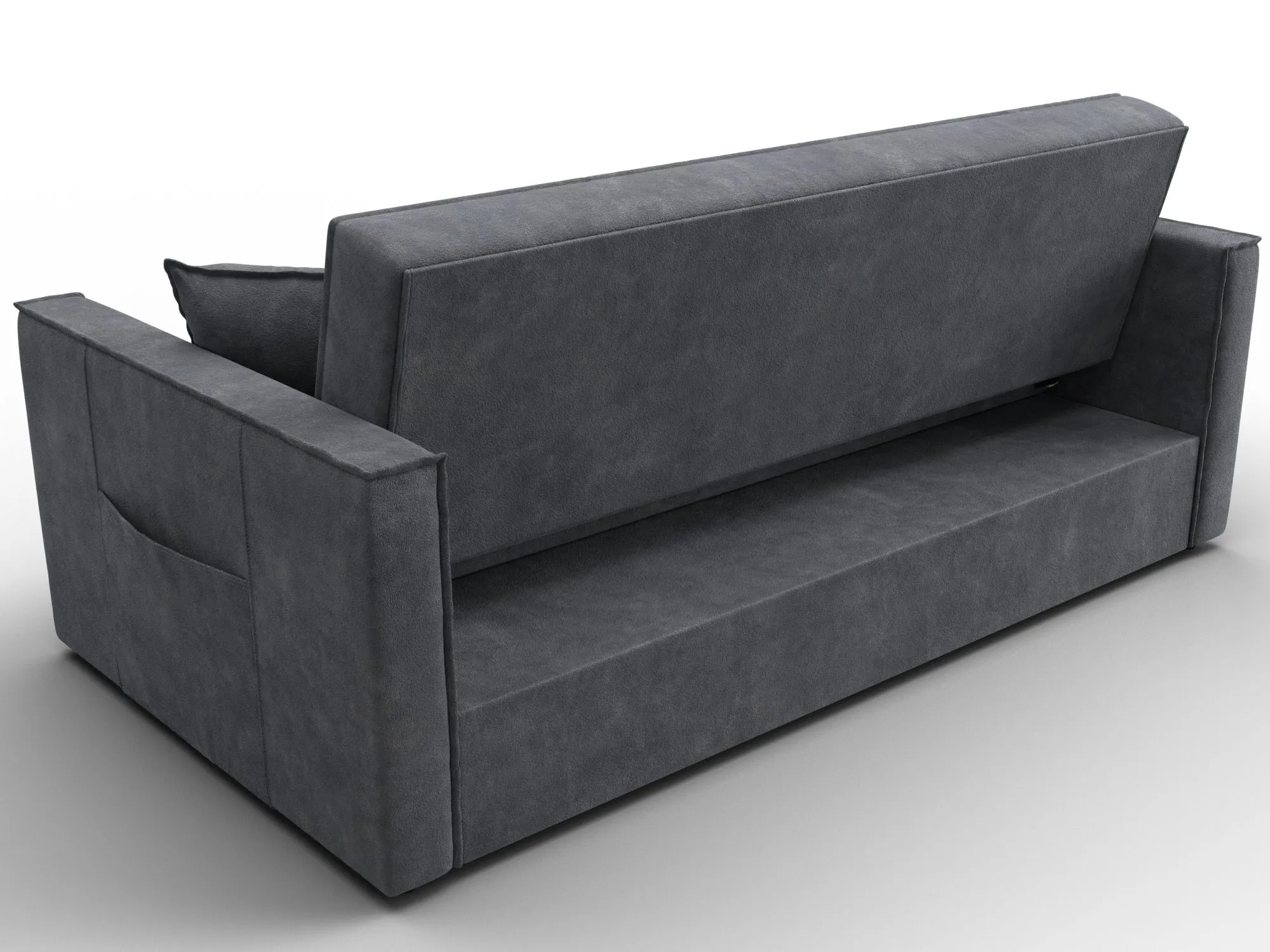 Диван прямой Лига-104 (160) ( BRUT 16 темно-серый )