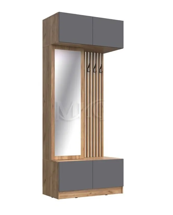 Прихожая Роджина (крафт золотой/графит)