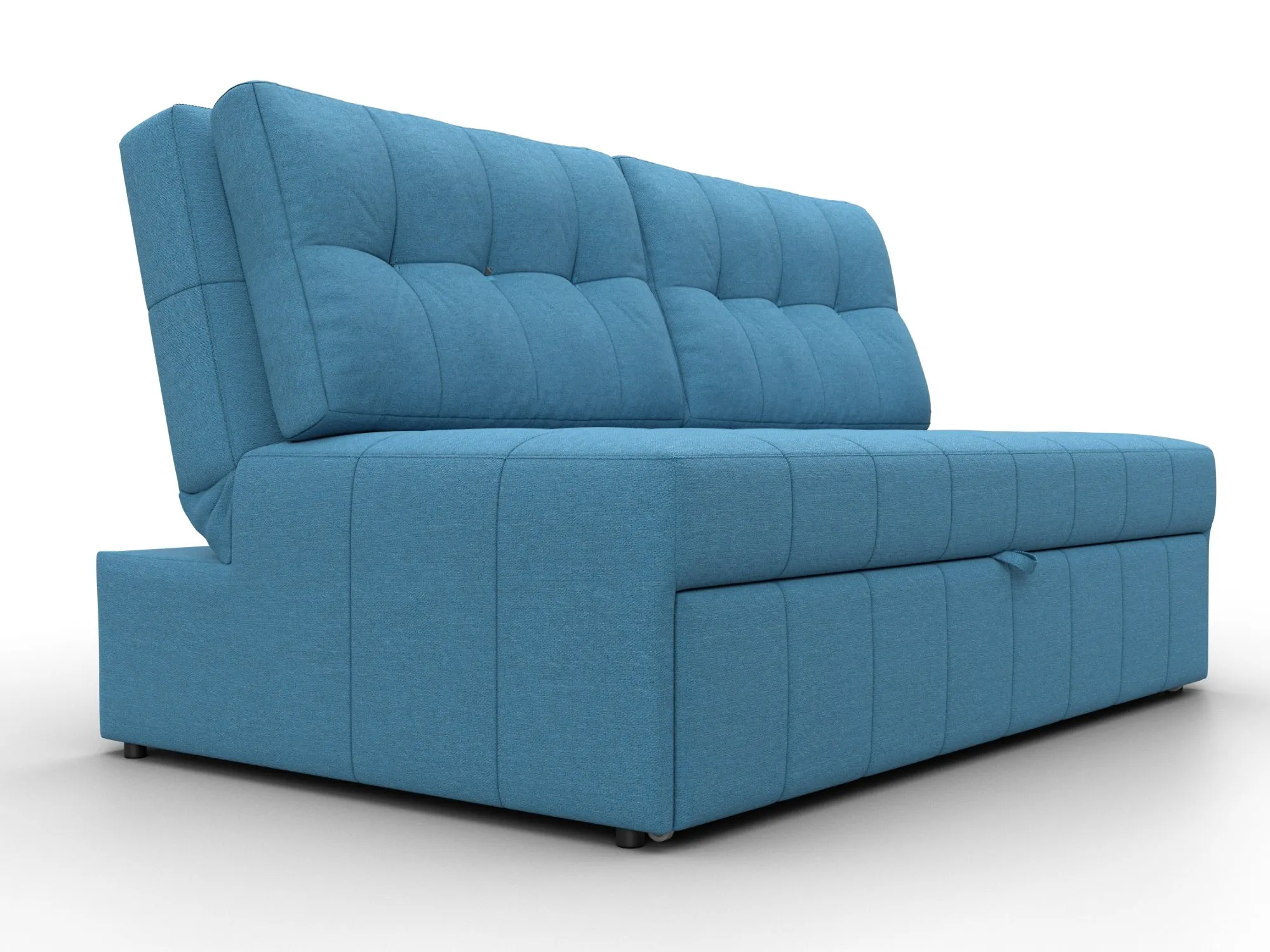 Диван прямой Лига-107 (140) ( Амур 10 голубой )