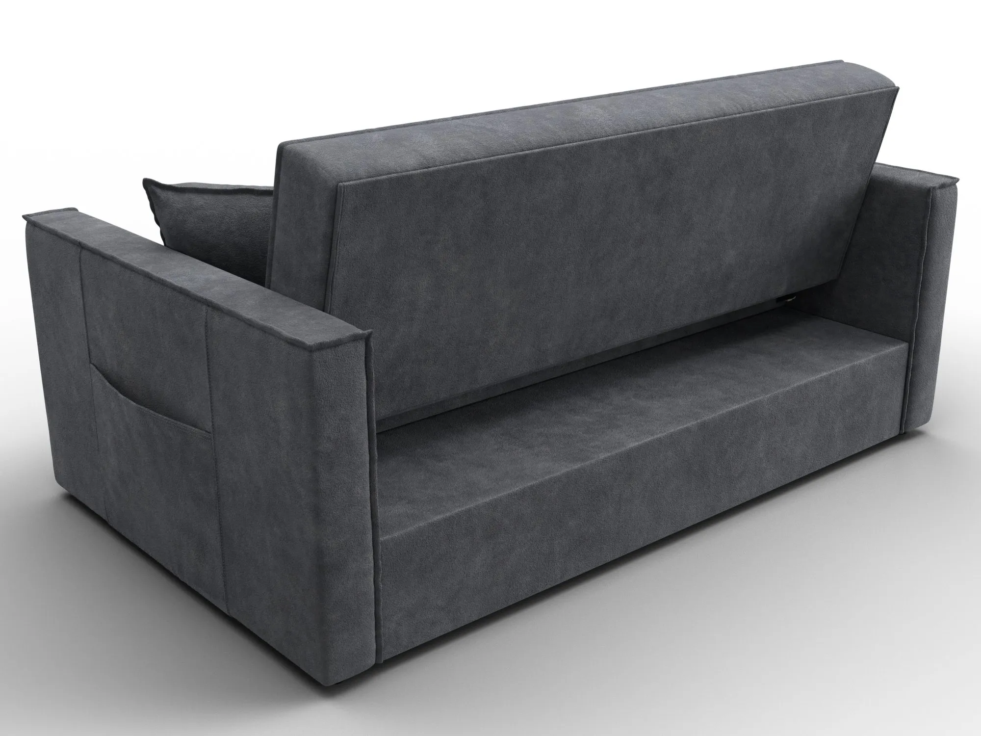 Диван прямой Лига-104 (140) ( BRUT 16 темно-серый )