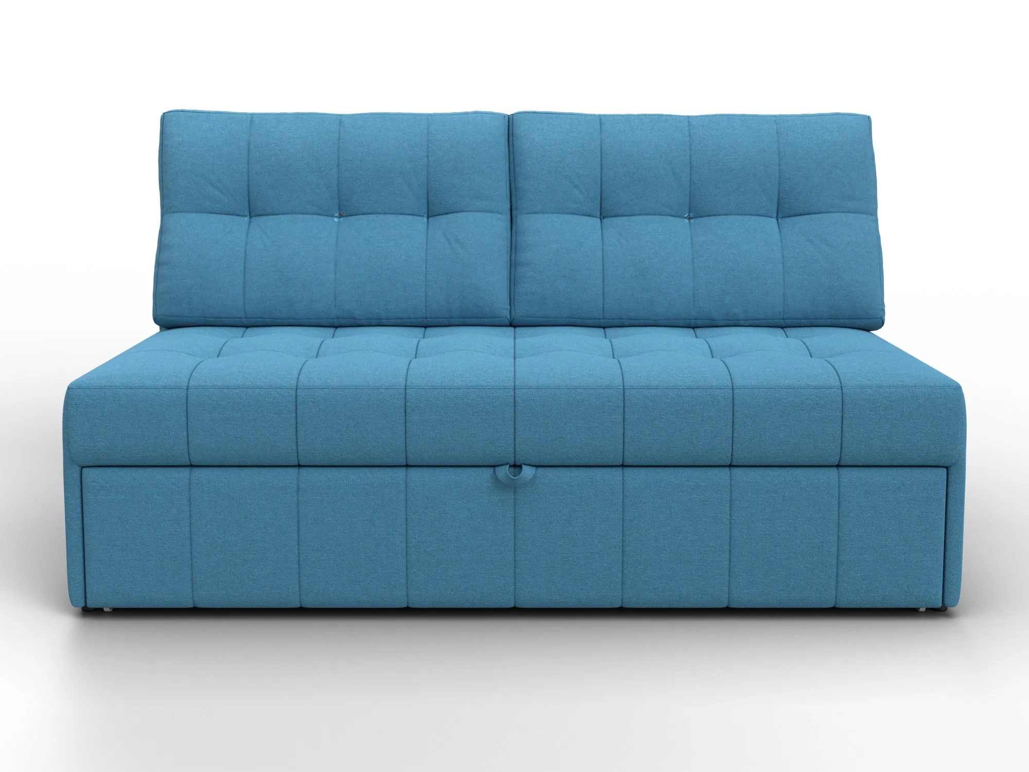 Диван прямой Лига-107 (140) ( Амур 10 голубой )