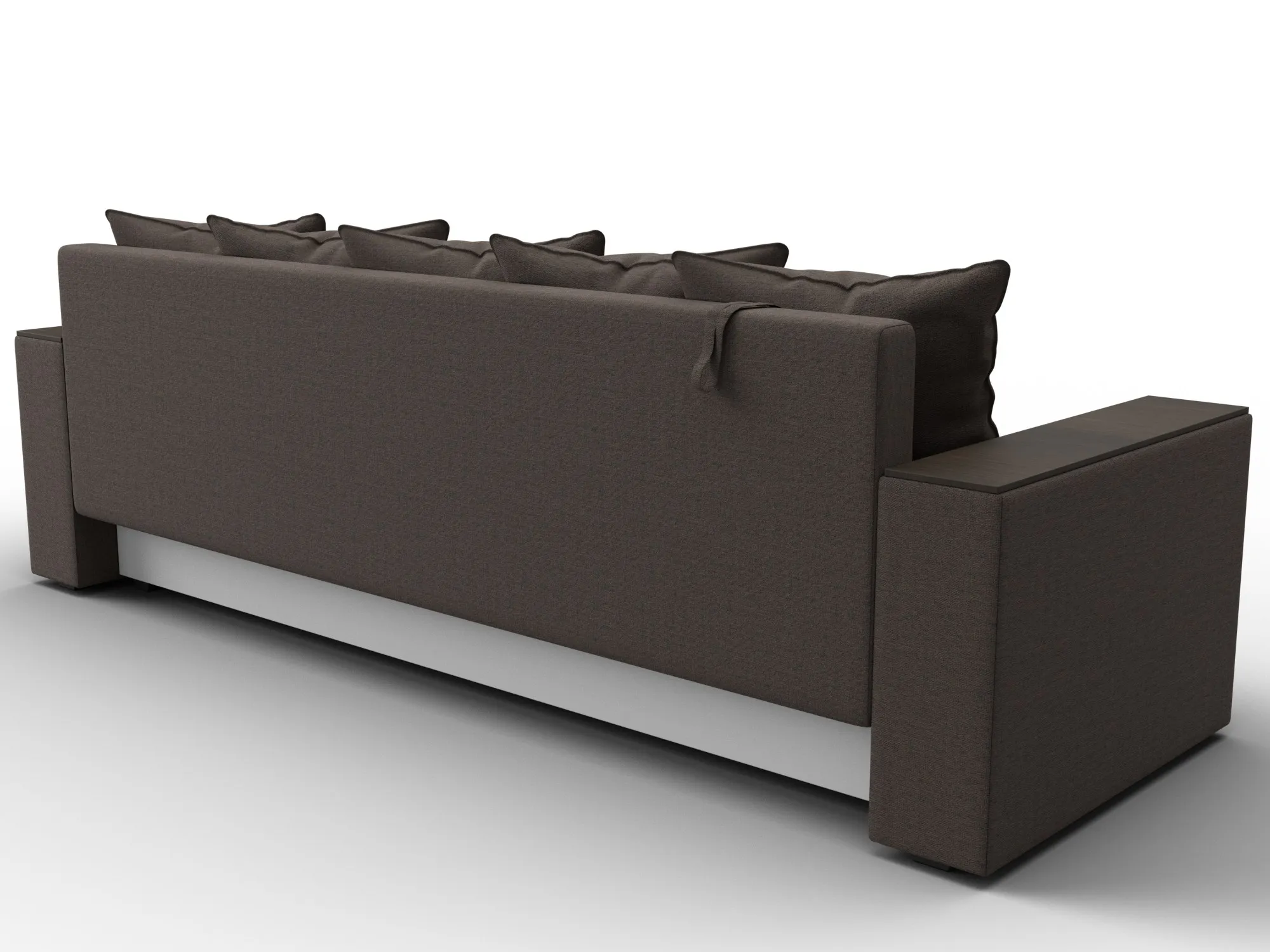 Диван прямой Дубай Лайт ( Амур 05 коричневый )