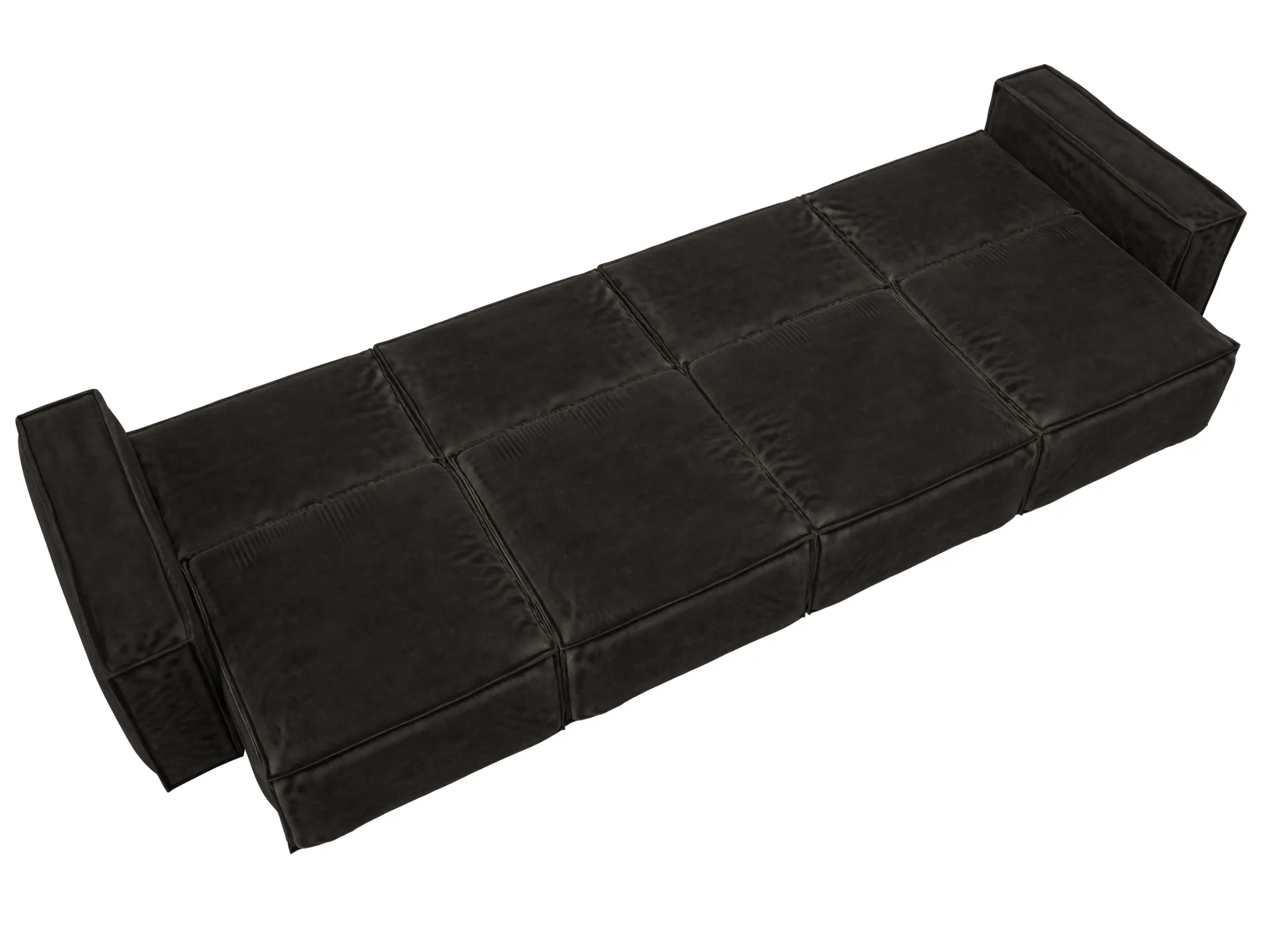 Диван прямой Лига-081 НПБ МегаЛонг ( BRUT 17 коричневый )