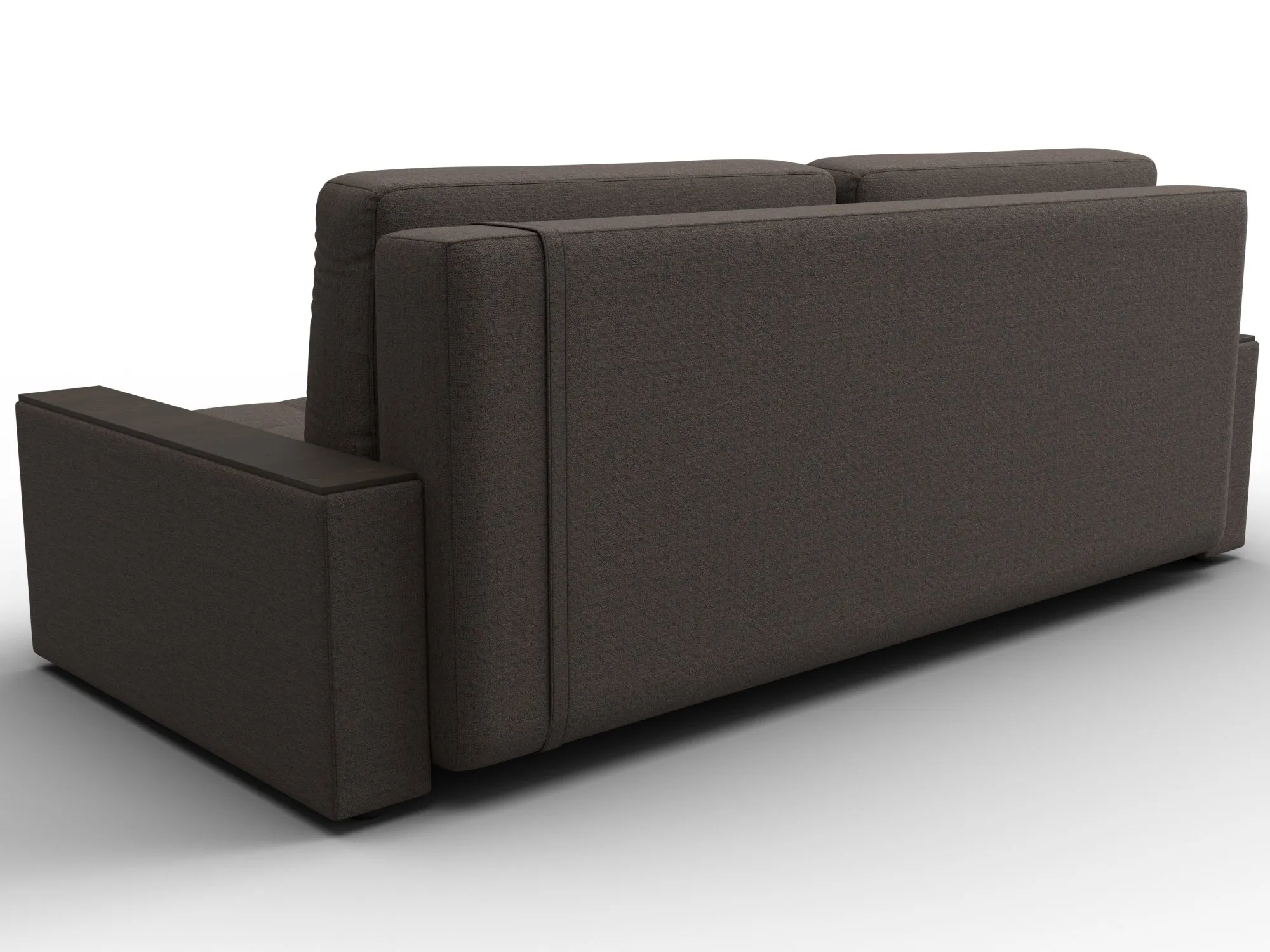 Диван прямой с декором Лига-096 НПБ ( Амур 05 коричневый;бежевый )