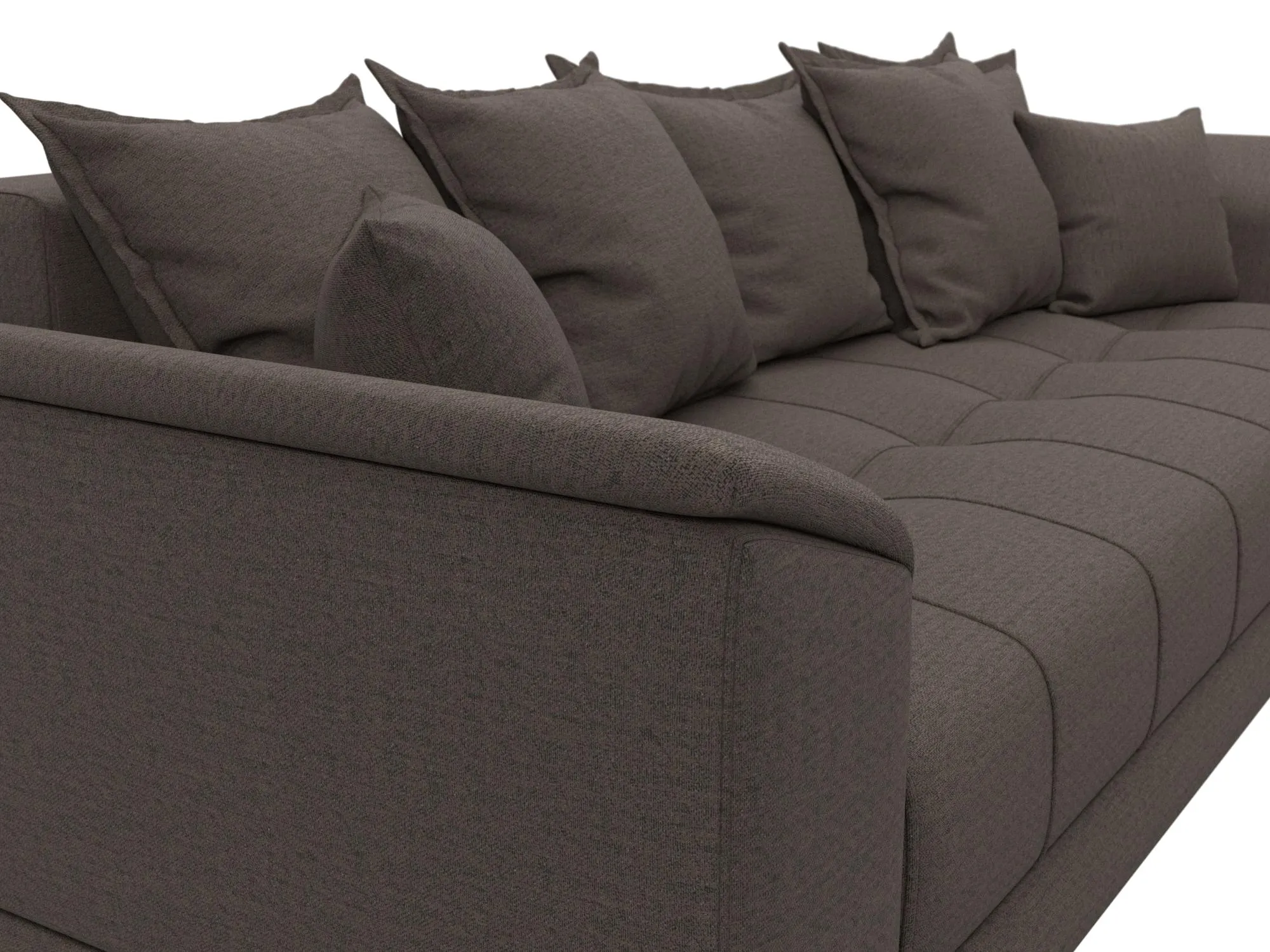 Диван прямой НордСтар НПБ ( Амур 05 коричневый )