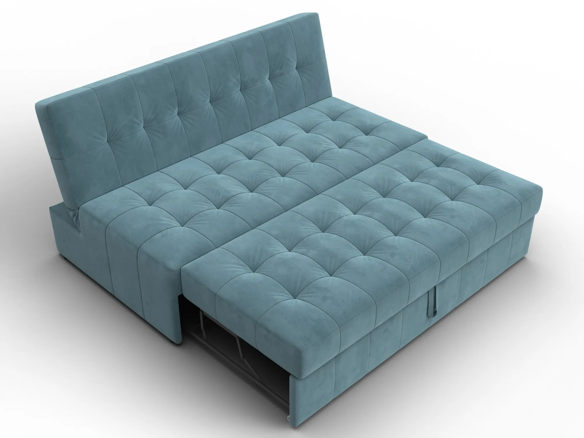 Диван прямой Лига-107 (160) ( SEVEN 113 бирюзовый )