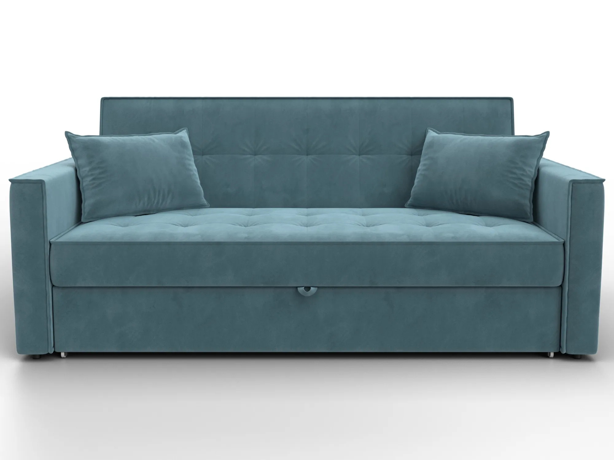 Диван прямой Лига-104 (160) ( SEVEN 113 бирюзовый )