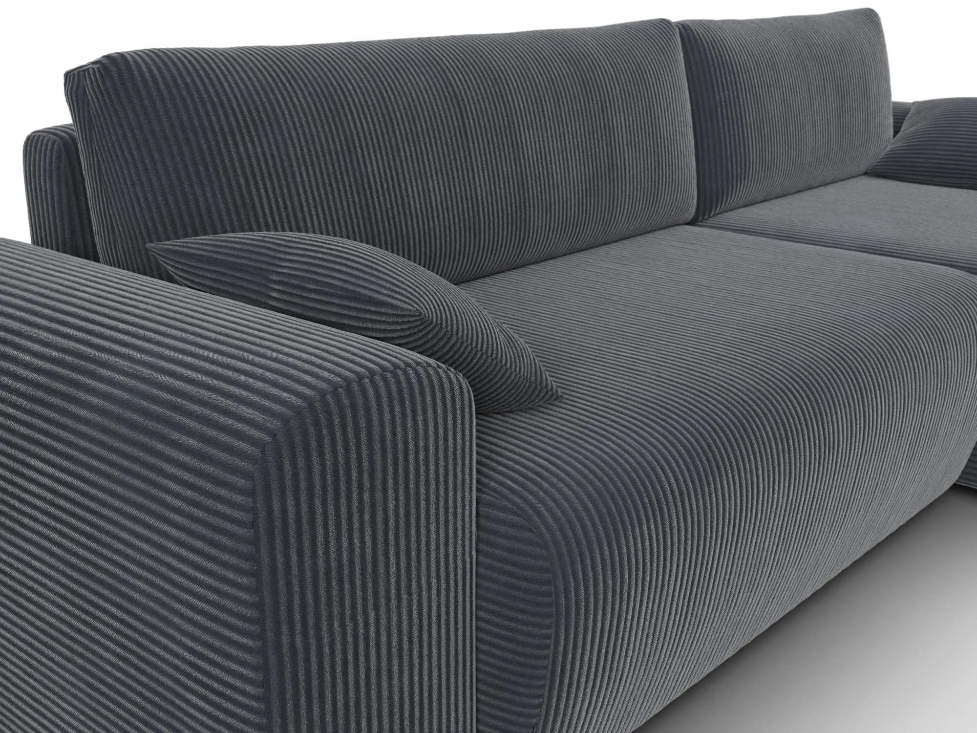 Диван угловой Лига-099 угол универсальный ( Vertical серый )