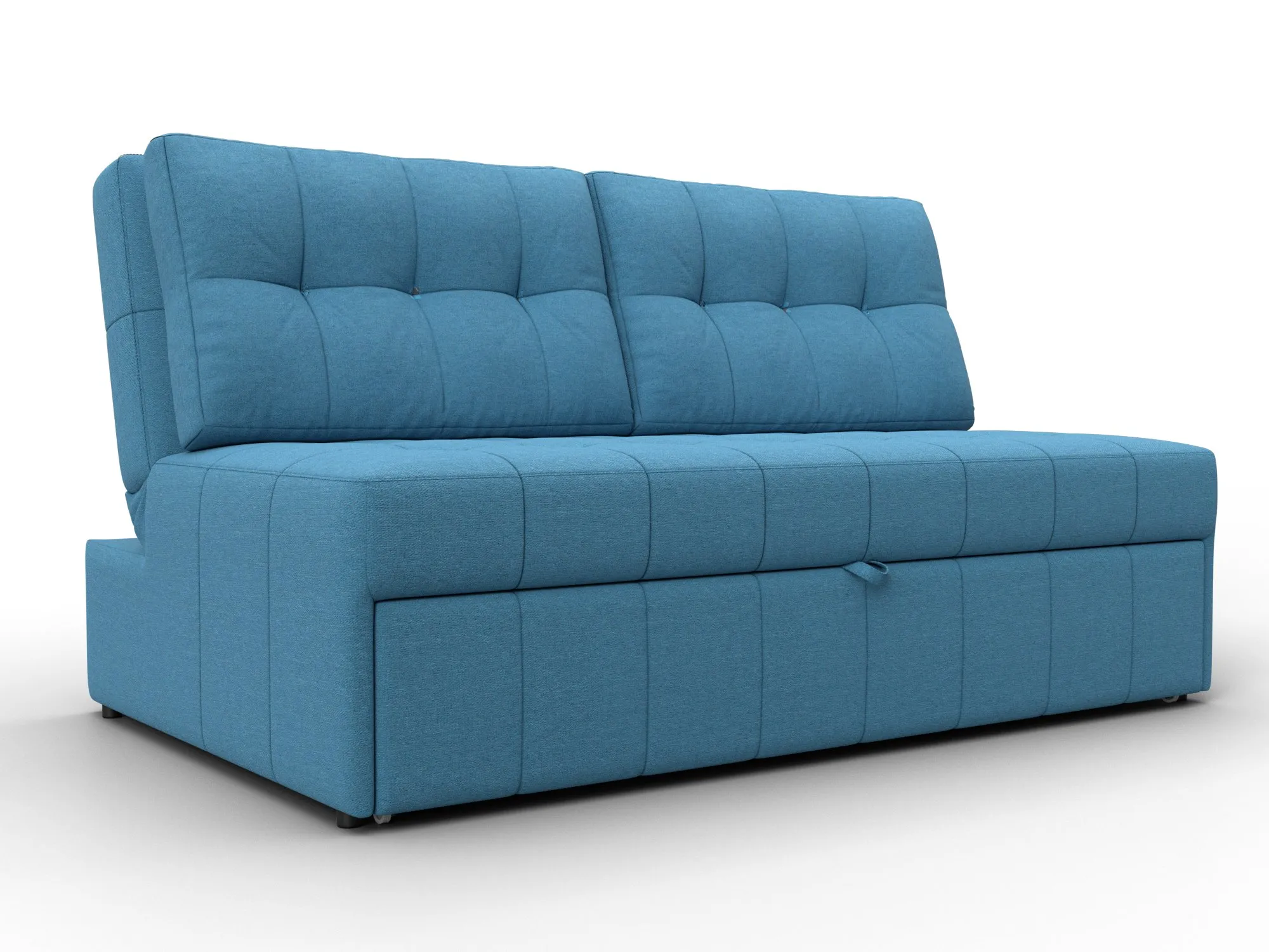 Диван прямой Лига-107 (140) ( Амур 10 голубой )