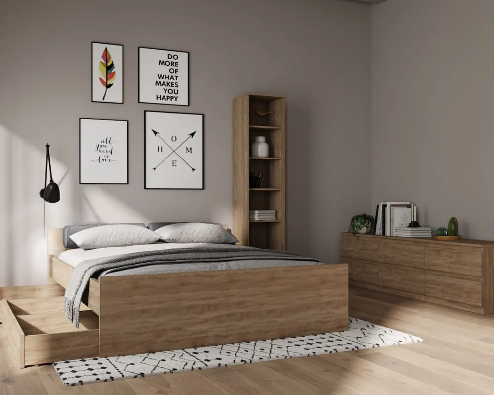 2.02.07.150.3 СИРИУС стеллаж 39х190 сонома RU