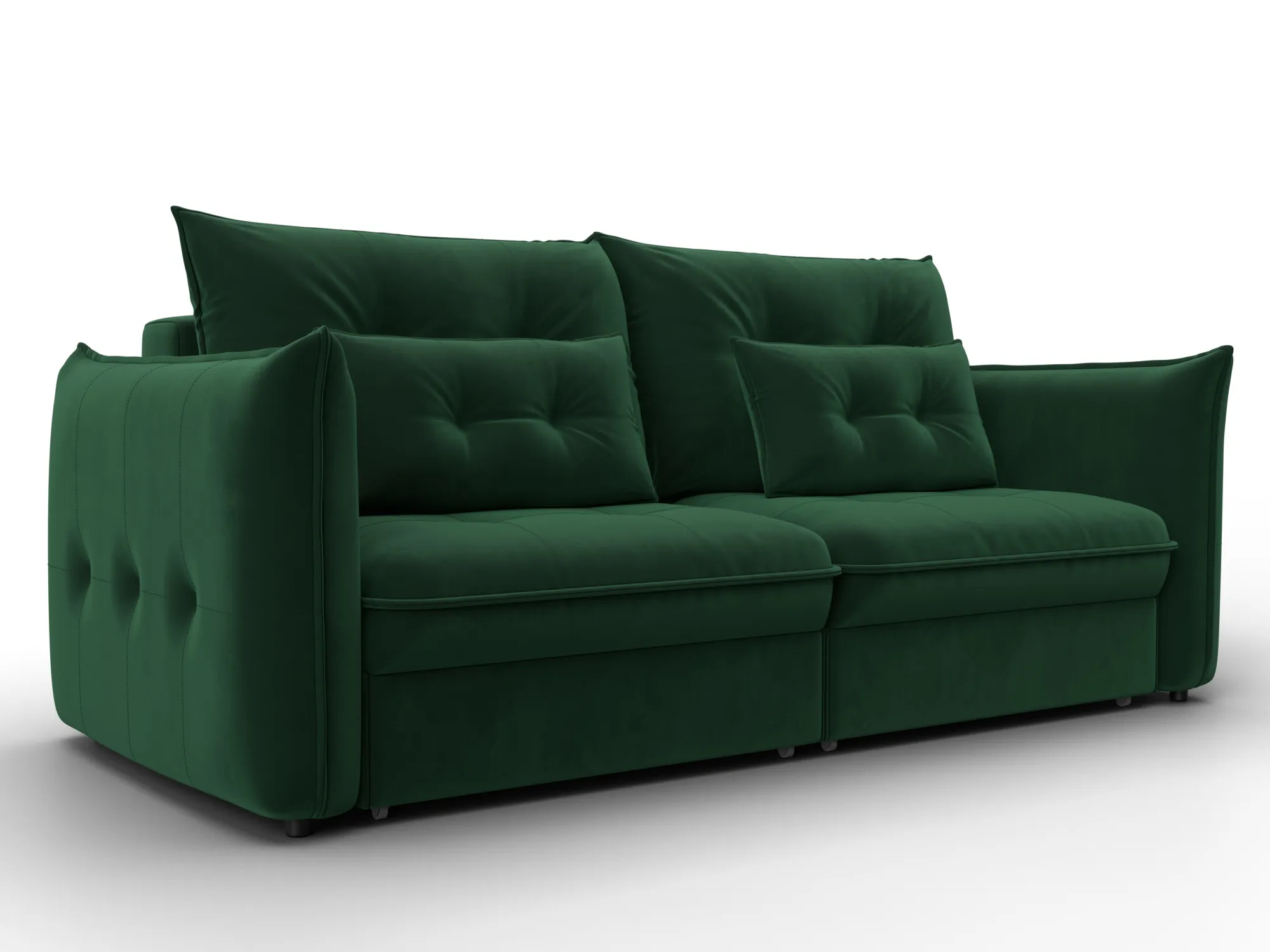 Диван прямой Лига-100 НПБ ( SEVEN 626 зеленый )