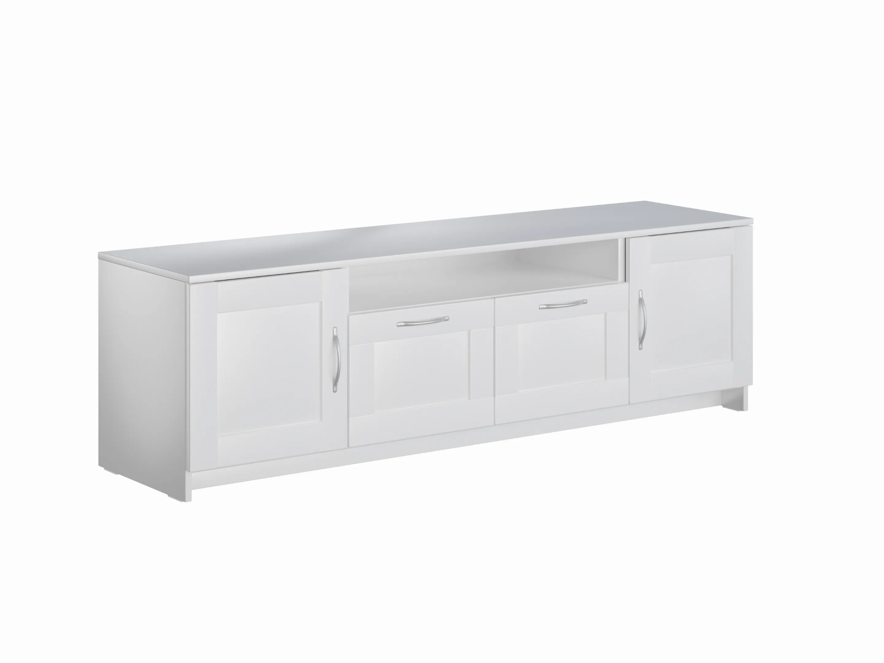 Тумба Сириус 2 двери 2 ящика 156*47 белая