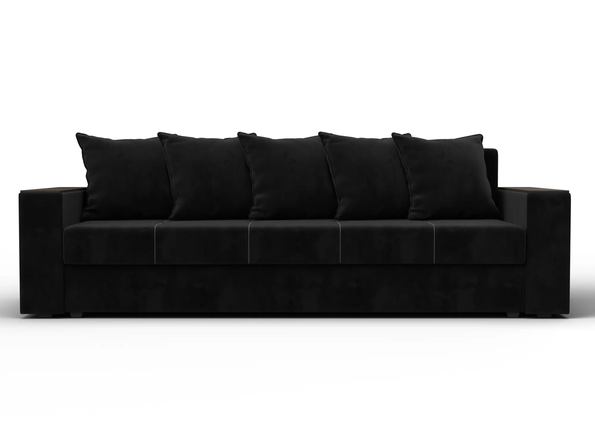 Диван прямой Дубай Лайт ( SEVEN 35 черный )