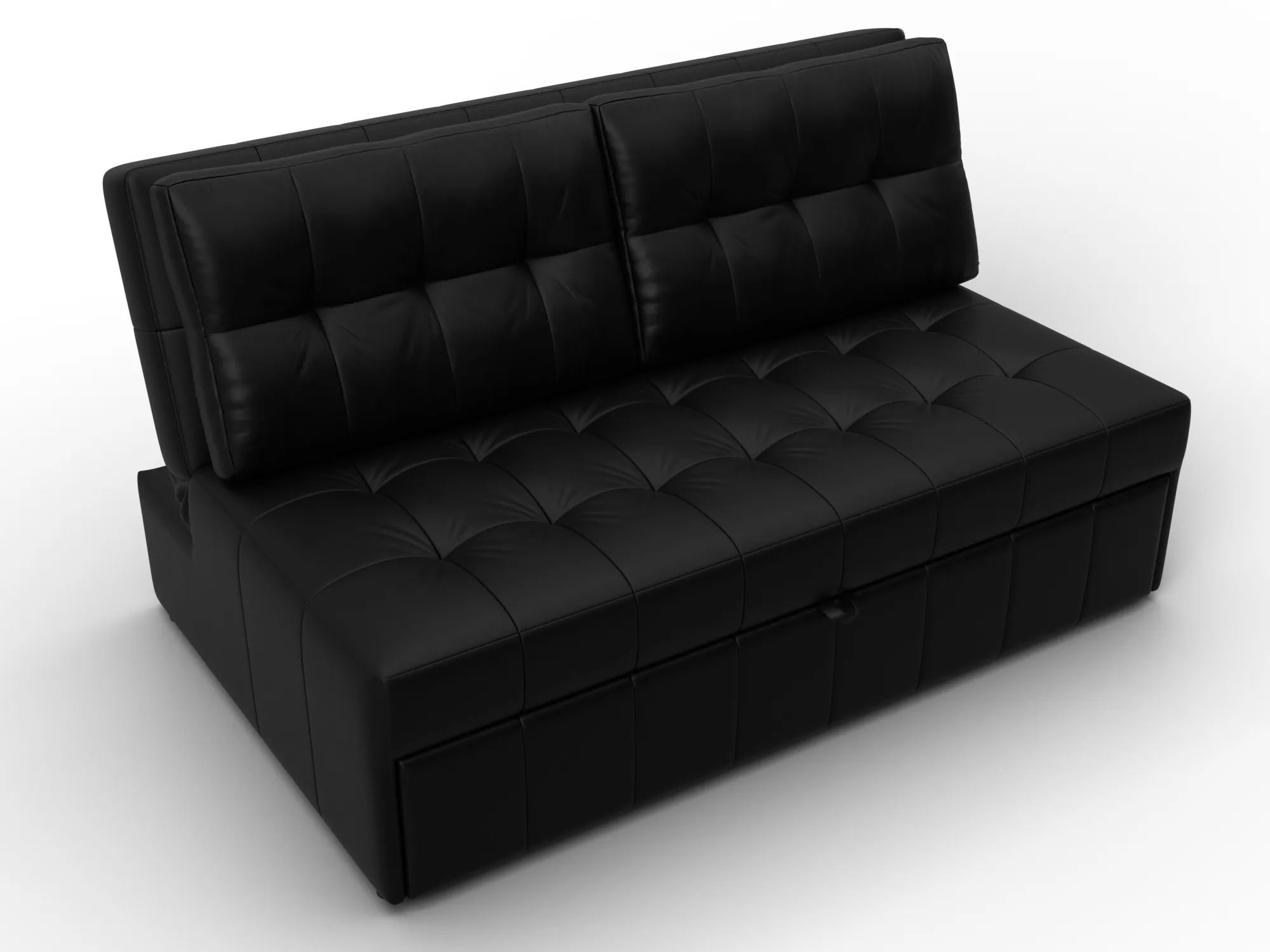 Диван прямой Лига-107 (140) ( GRIFON 18 черный )