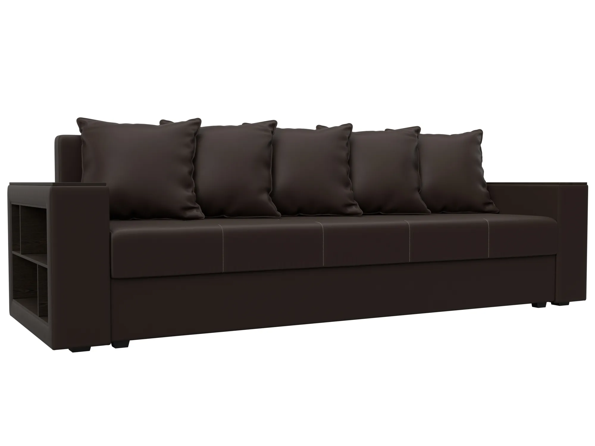 Диван прямой Дубай Лайт полки слева