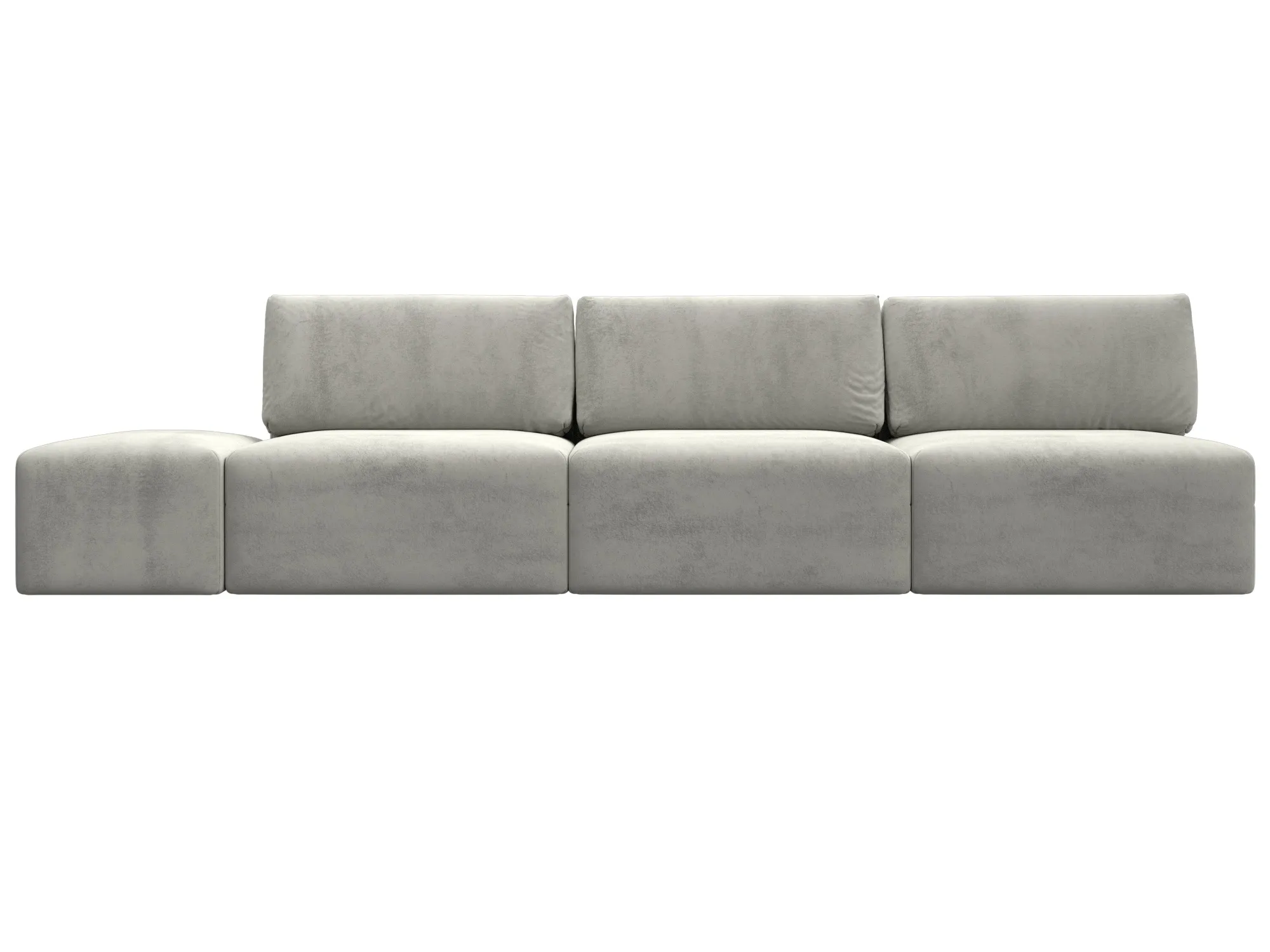 Диван прямой модульный с пуфом Лига-060 НПБ Лонг