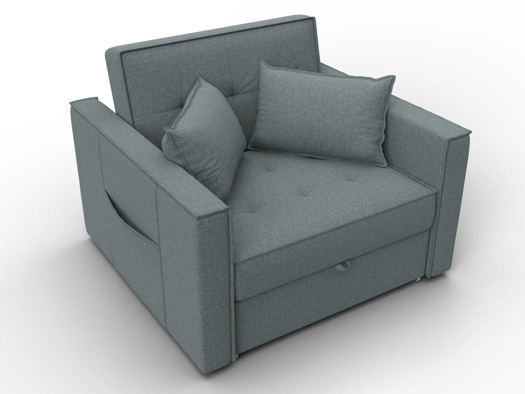 Кресло-кровать Лига-104 (80) ( Амур 07 серый )