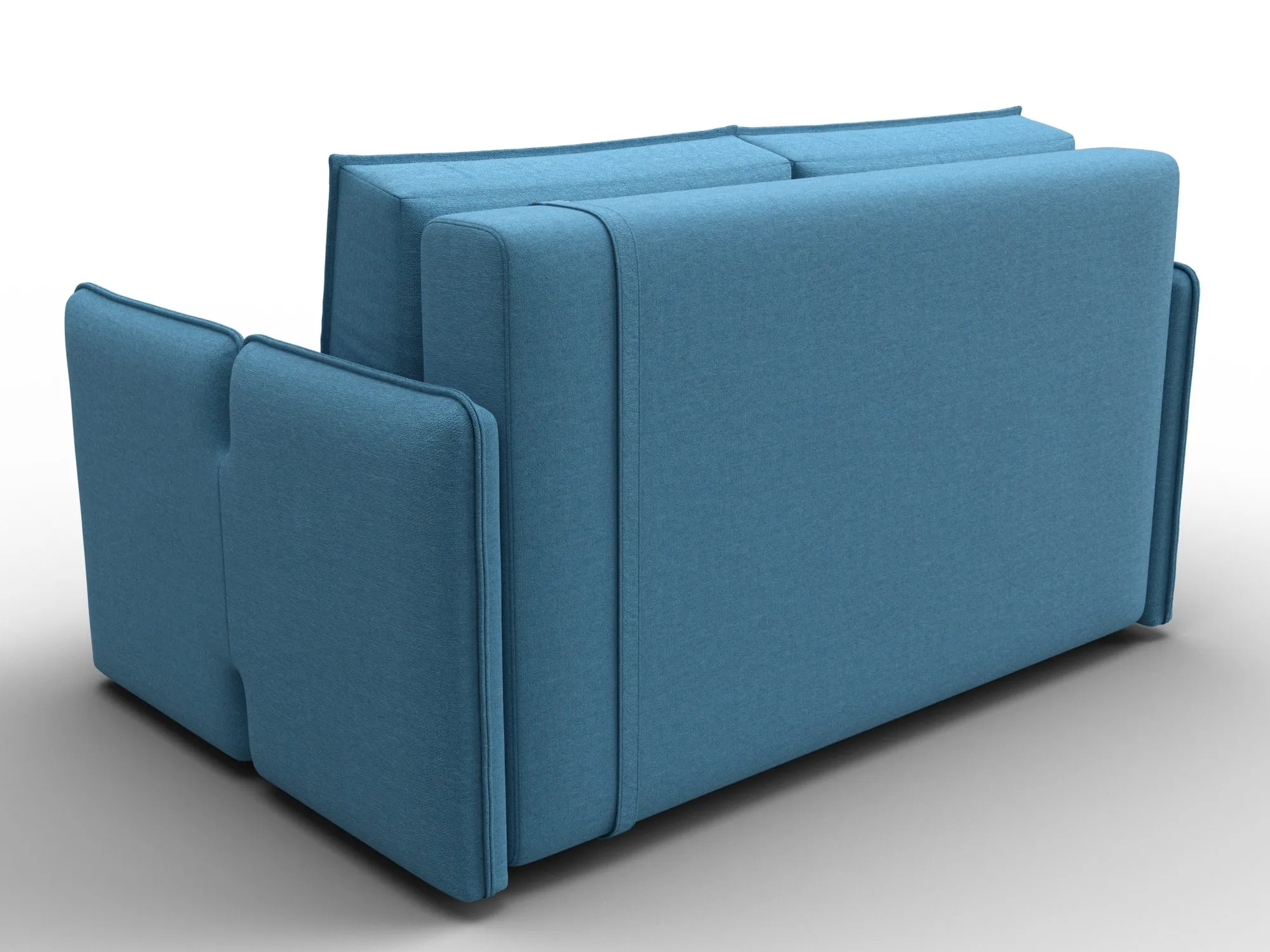 Диван прямой Лига-117 ( Амур 10 голубой )