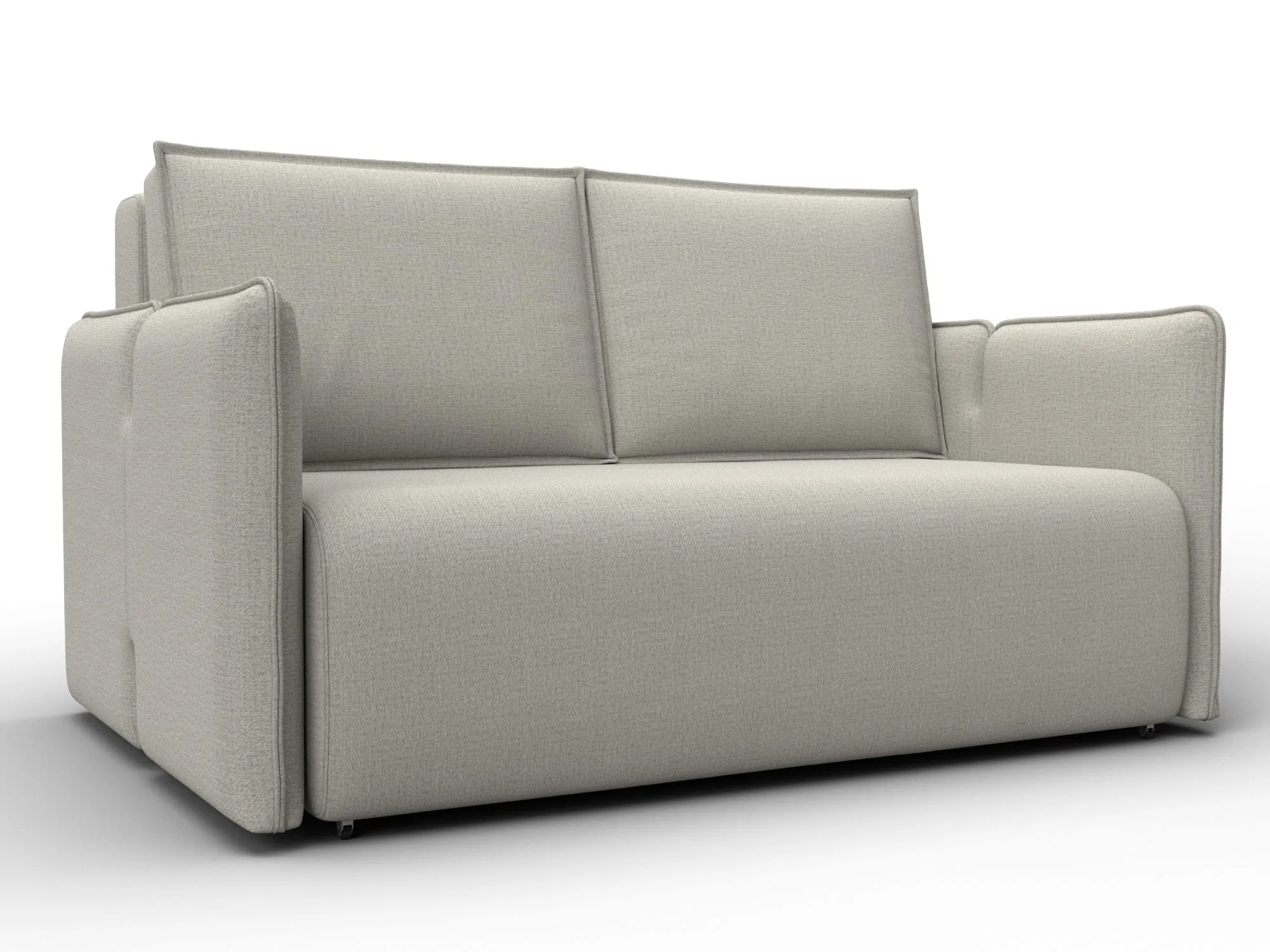 Диван прямой Лига-117 ( Амур 02 бежевый )