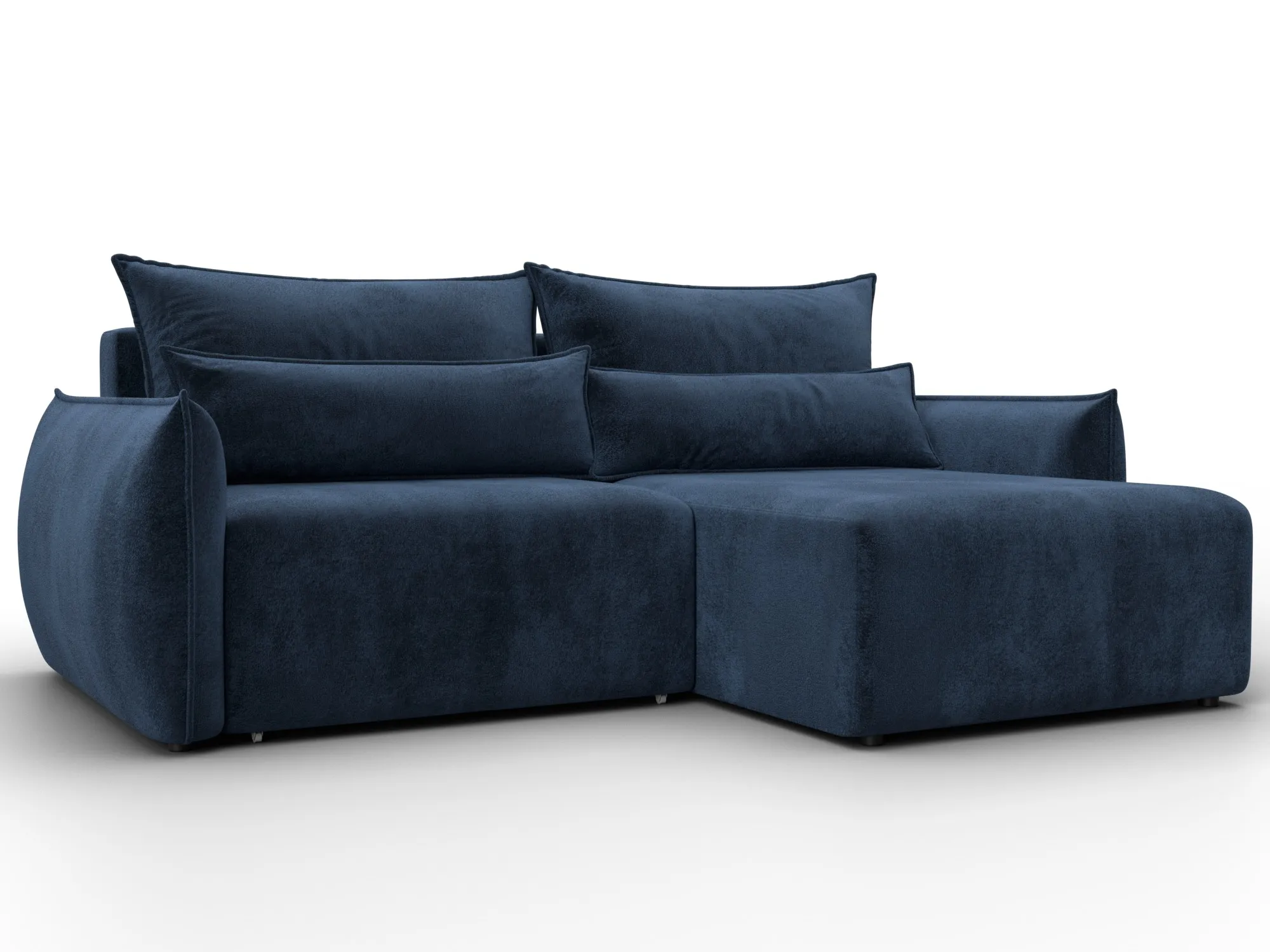 Диван угловой Лига-051 НПБ угол универсальный ( TOWER 13 синий )