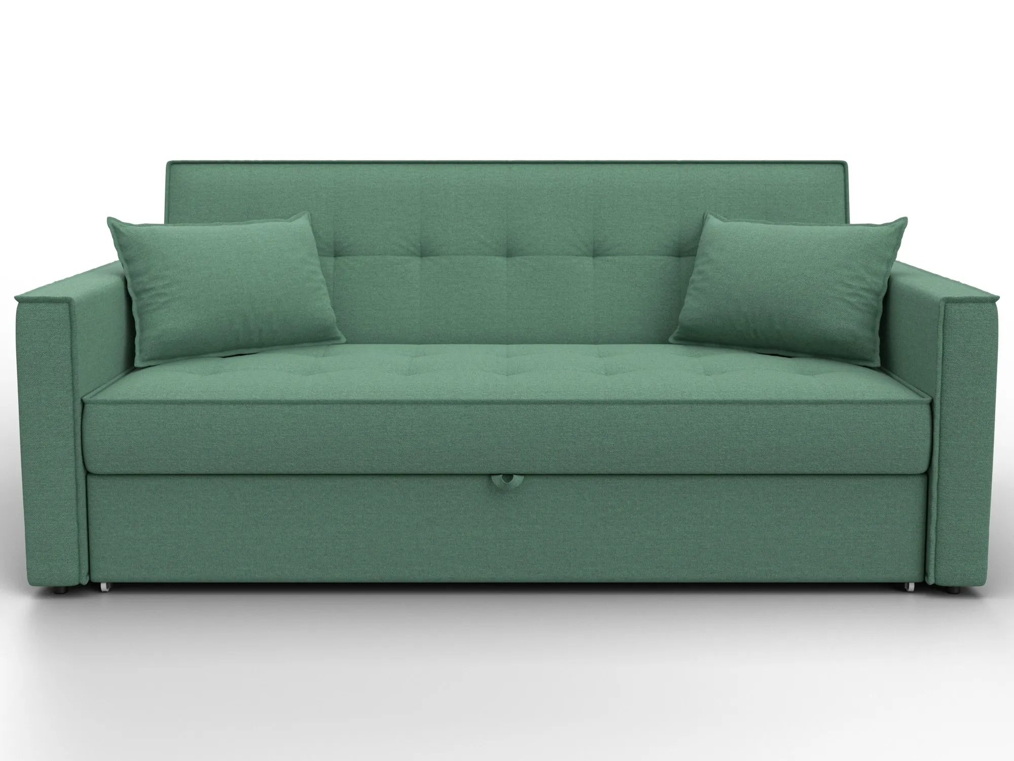 Диван прямой Лига-104 (160) ( Амур 11 зеленый )