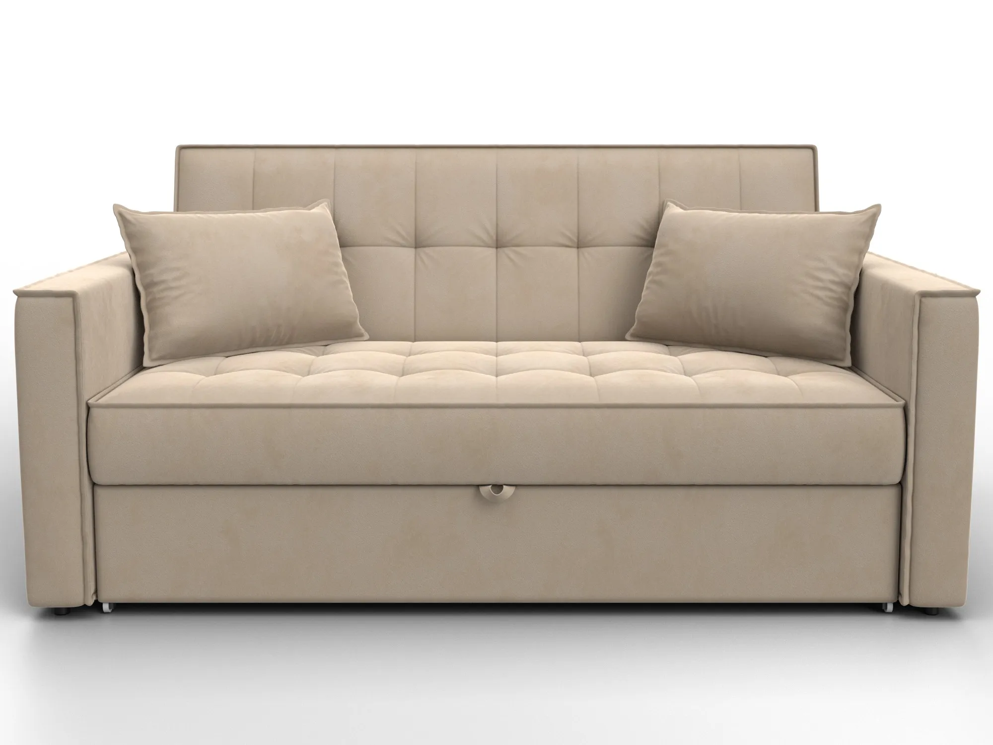 Диван прямой Лига-104 (140) ( SEVEN 729 бежевый )