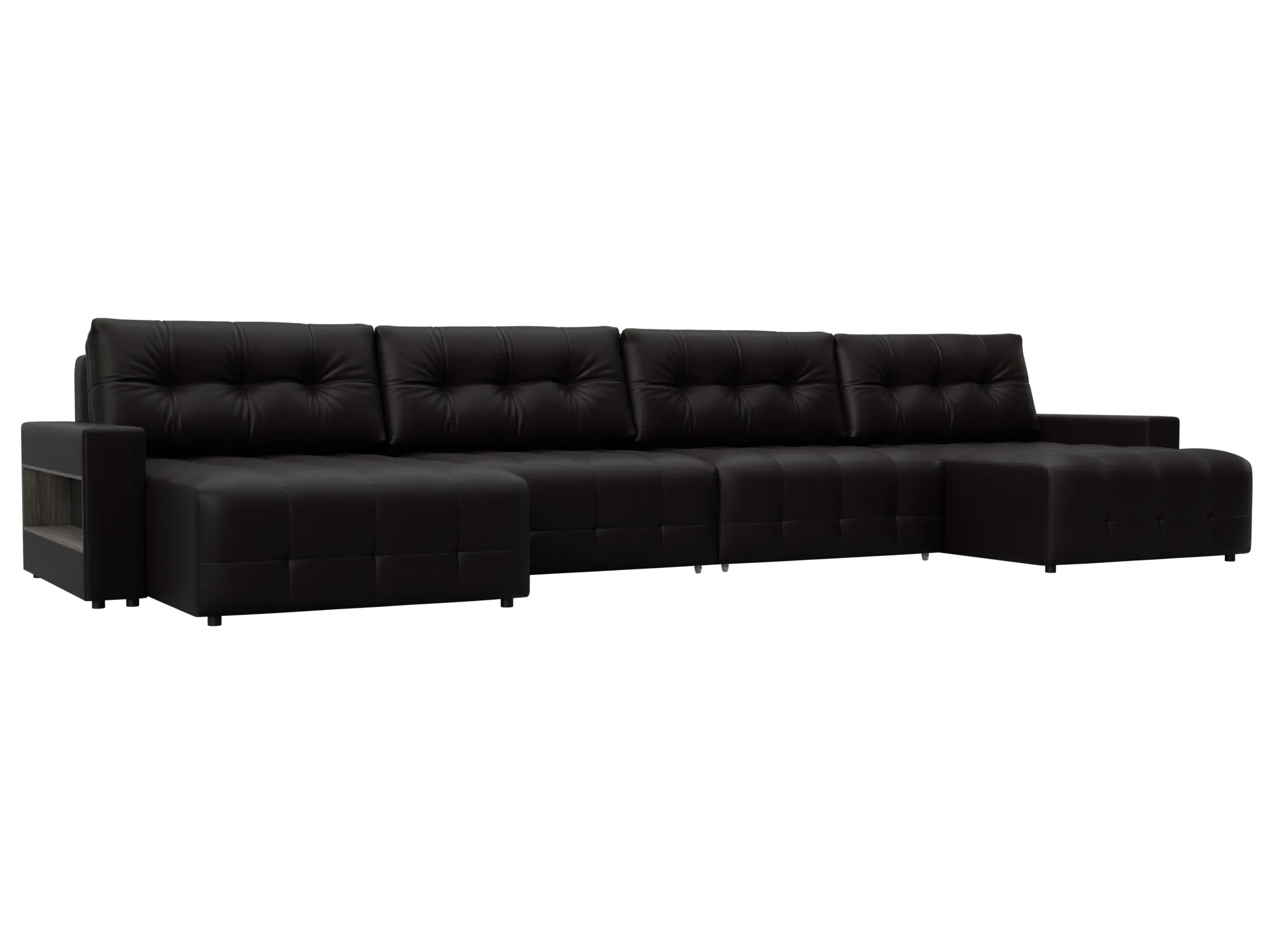 Диван П-образный с полками Лига-053 НПБ Лонг