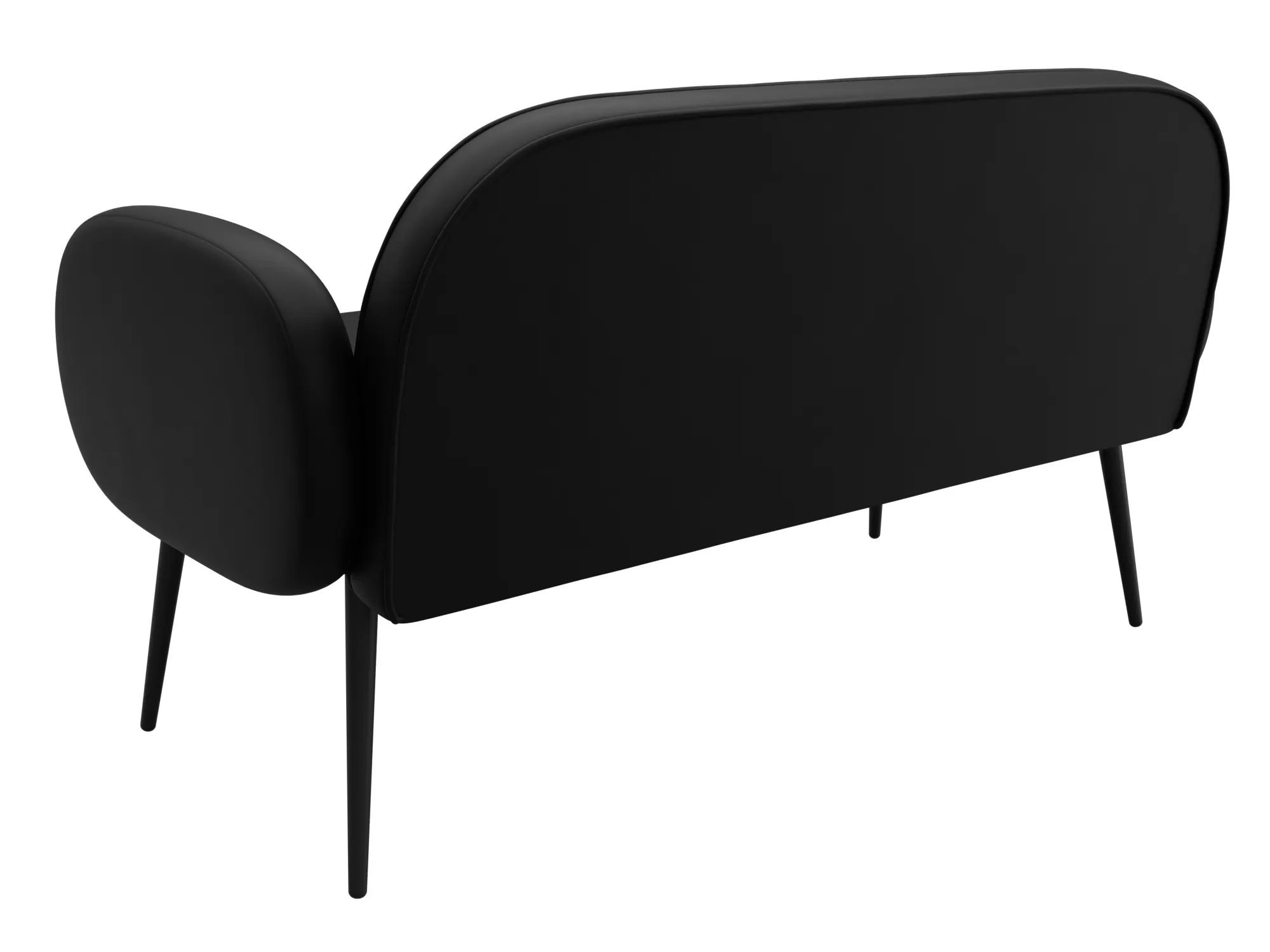 Диван прямой Лига-086 ( GRIFON 18 черный )