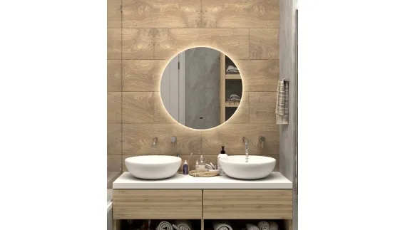 Зеркало Ajour с LED подсветкой (2700K) d 645