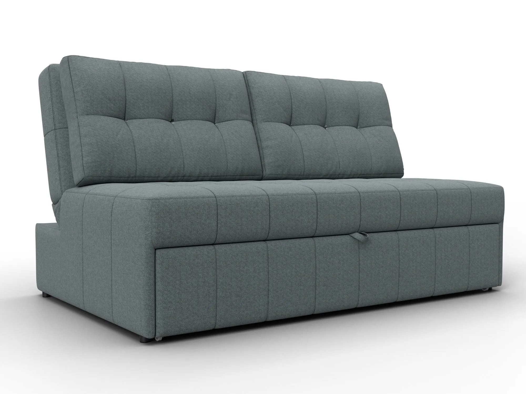 Диван прямой Лига-107 (140) ( Амур 07 серый )