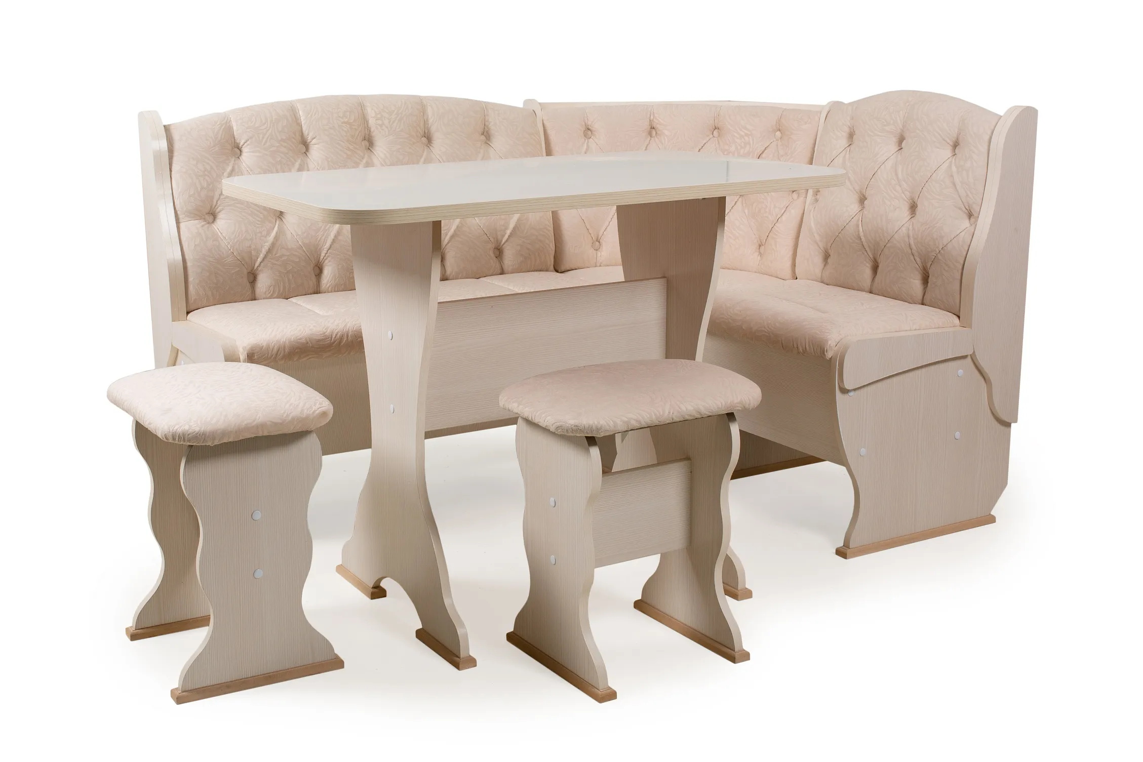 Кухонный уголок Орхидея Люкс (бодега/флок Карамель)