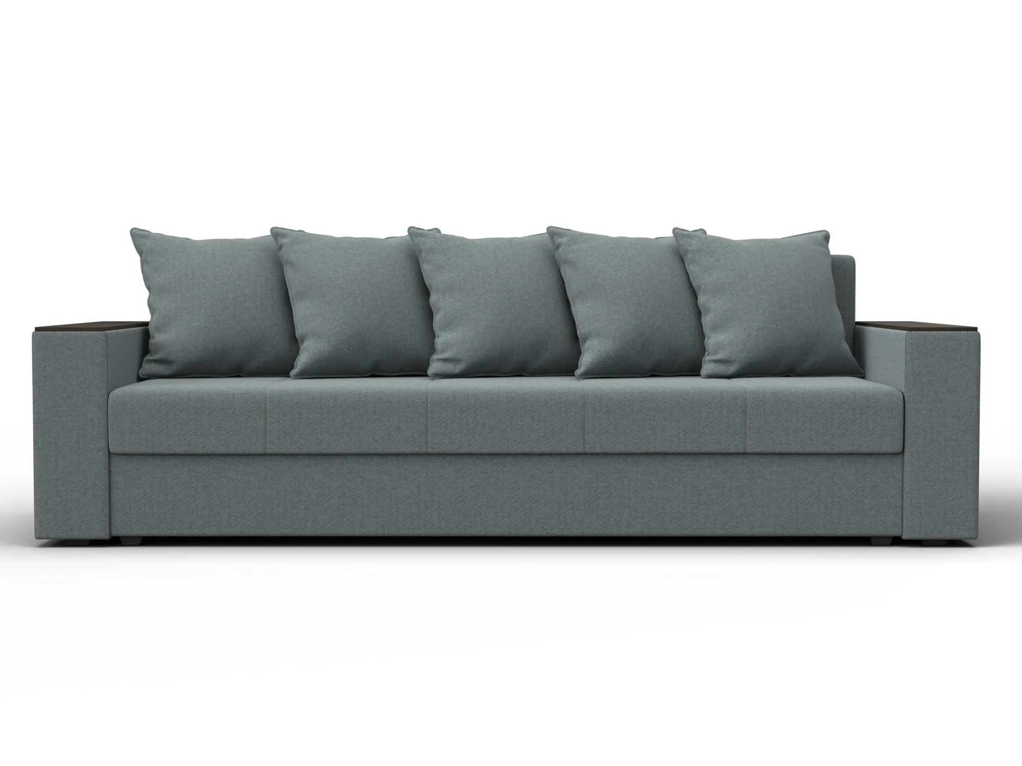 Диван прямой Дубай Лайт ( Амур 07 серый )