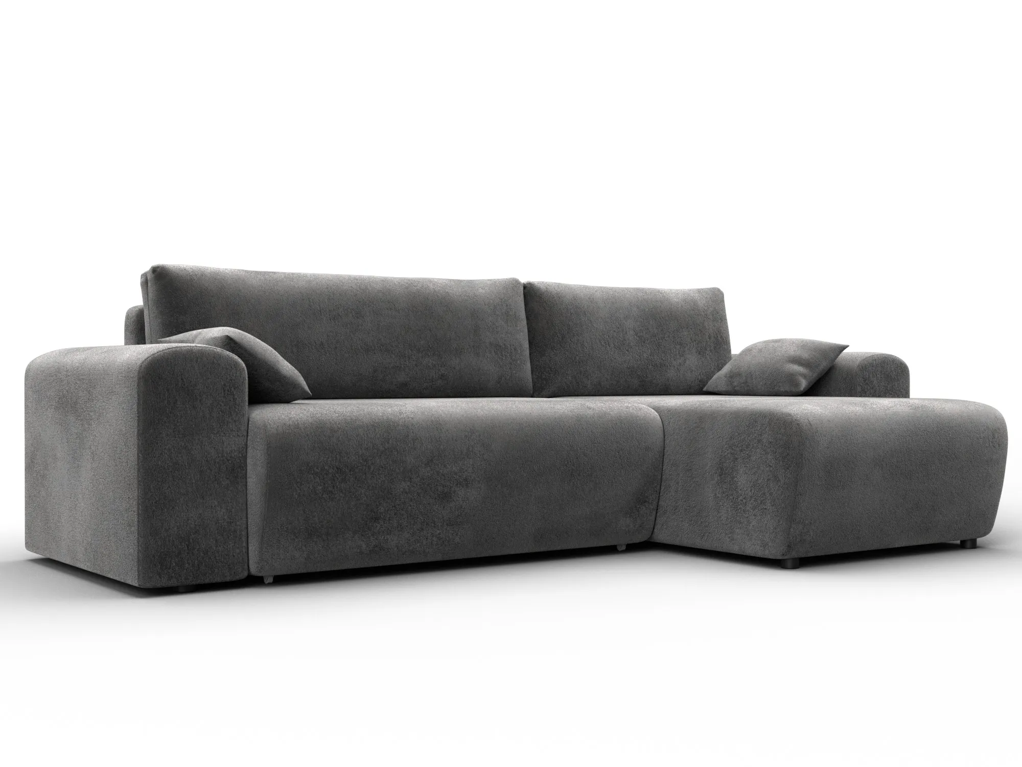 Диван угловой Лига-099 угол универсальный ( TOWER 10 серый )