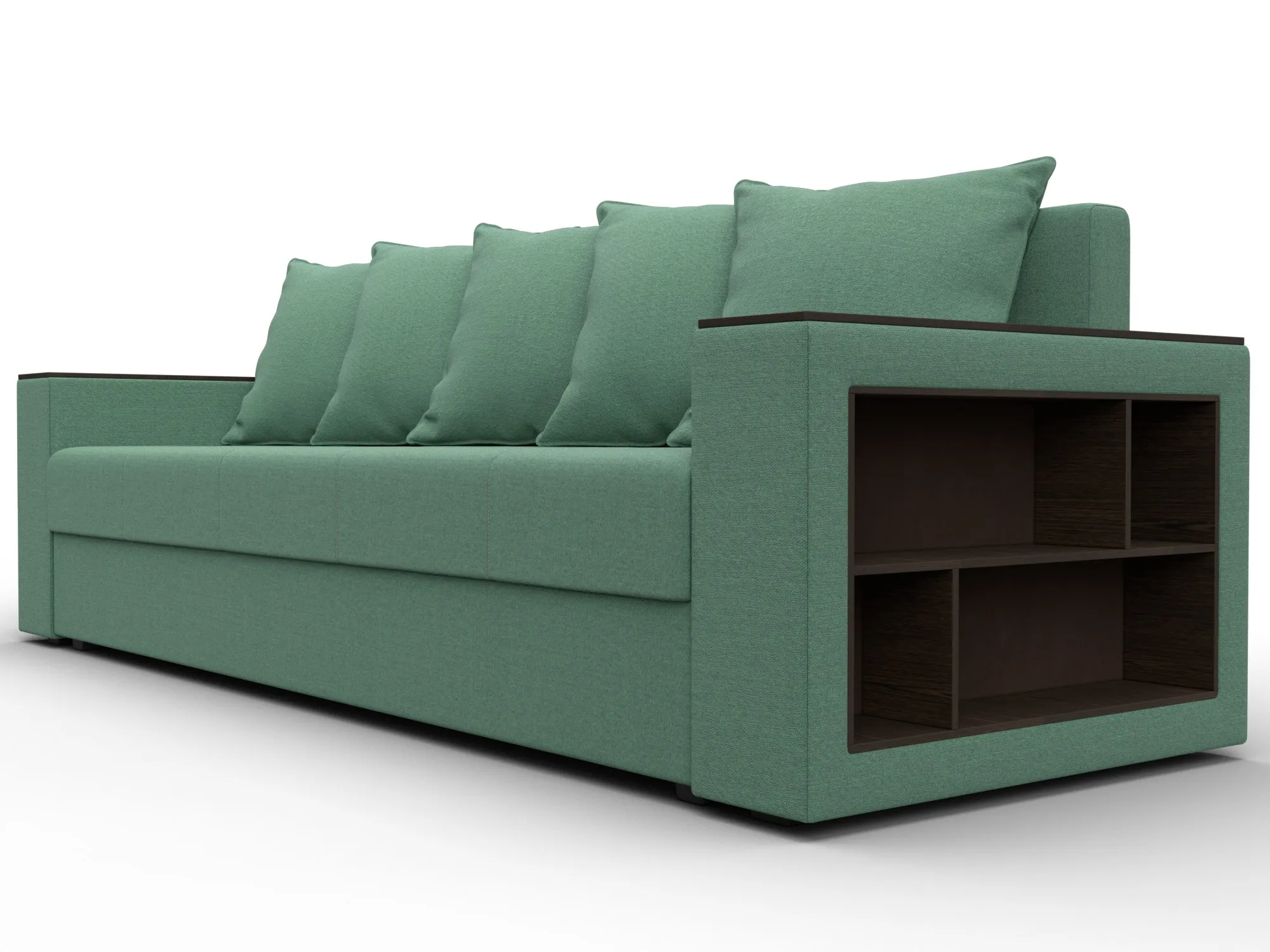 Диван прямой Дубай Лайт ( Амур 11 зеленый )