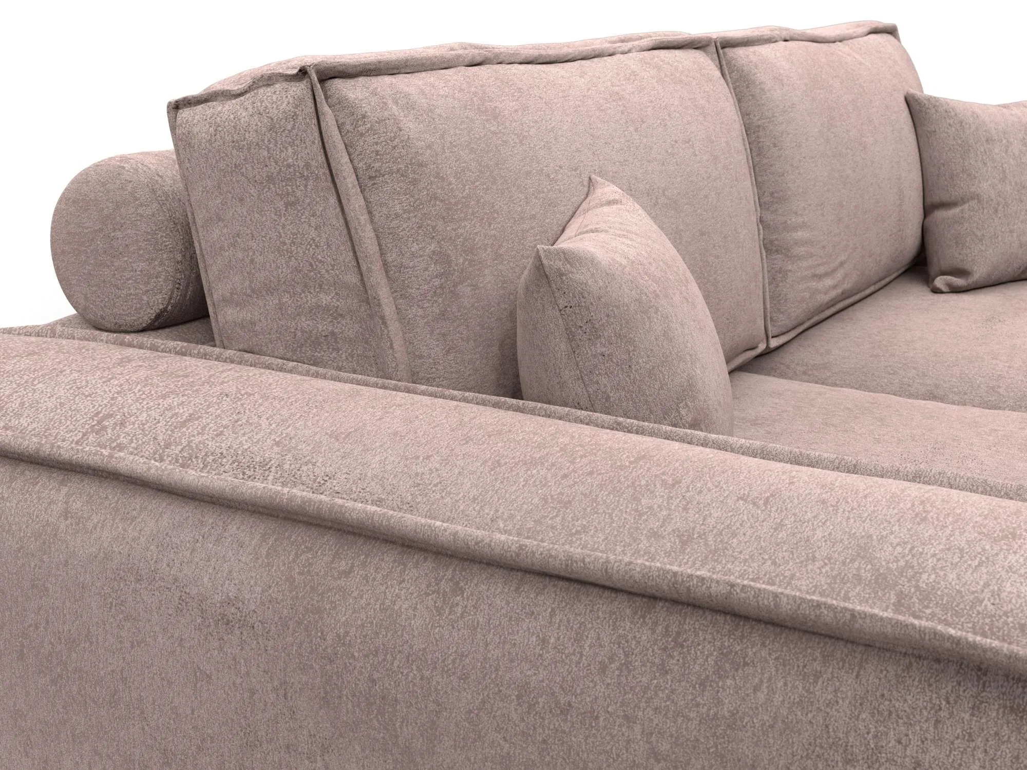 Диван прямой Лига-081 НПБ ( TOWER 05 бежевый )